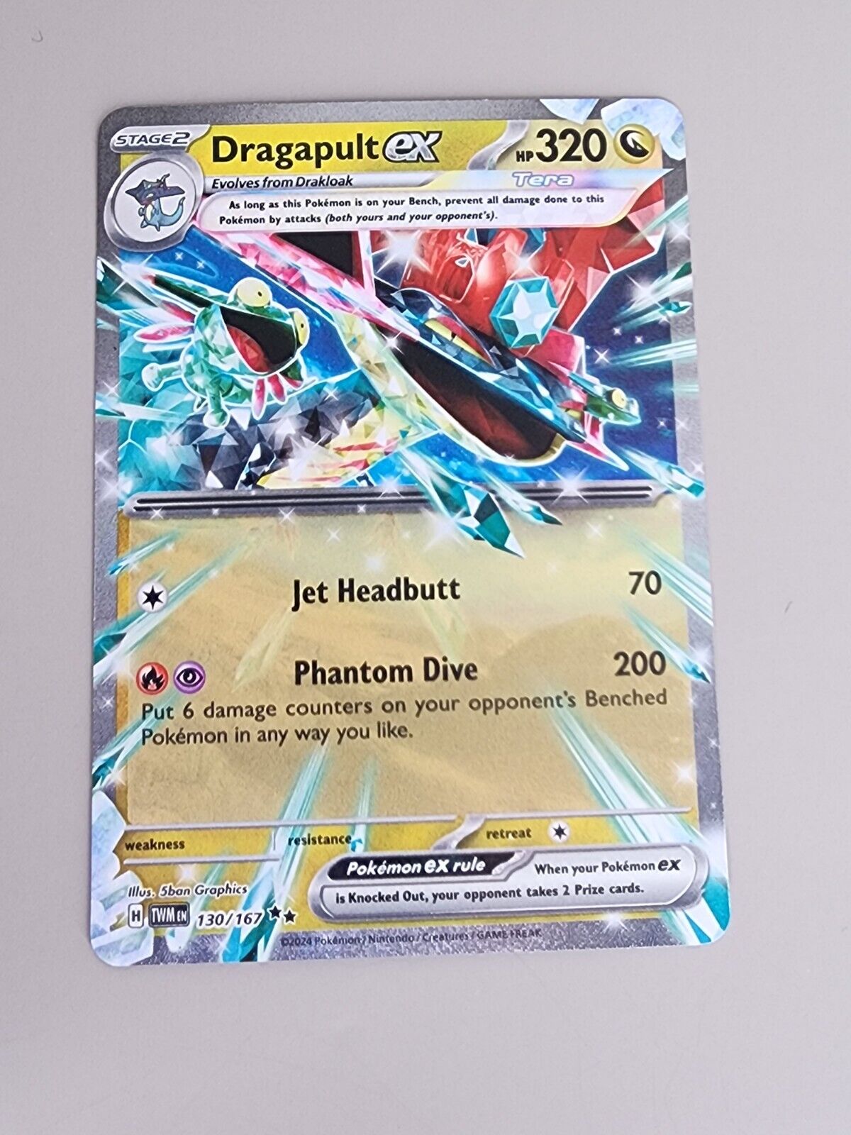 Pokémon TCG Dragapult ex Scarlet & Violet-Twilight Masquerade 130/167 Holo...