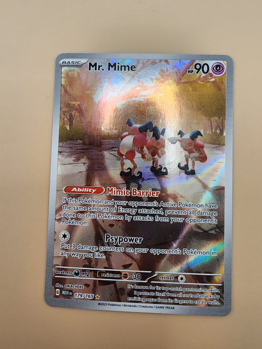 Pokemon Mr. Mime-Illustration Rare -179/165 -151 Scarlet & Violet Near Mint (NM)