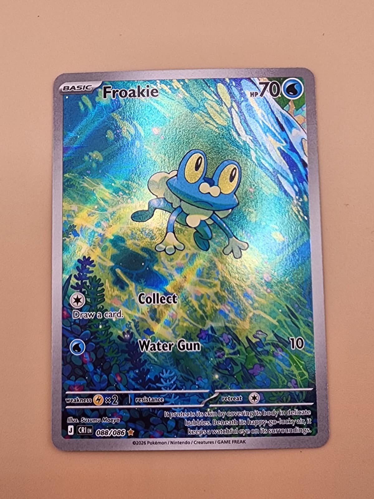 Froakie 088/086 Me04: Chaos Rising Holo Near Mint (NM)