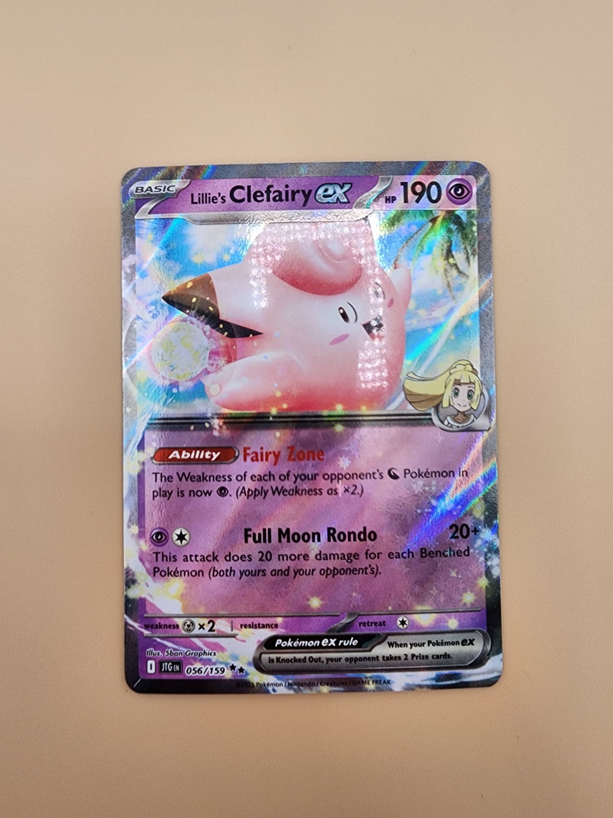Lillie's Clefairy ex 056/159 Sv09: Journey Together Holo