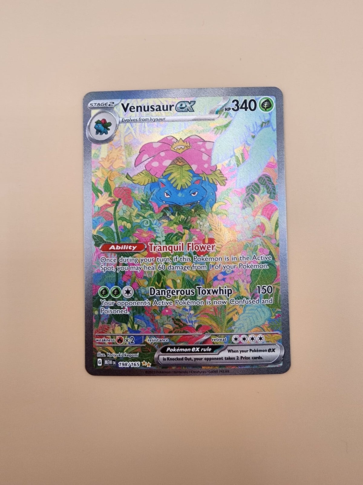 Venusaur ex 198/165 Scarlet & Violet 151 Holo NM