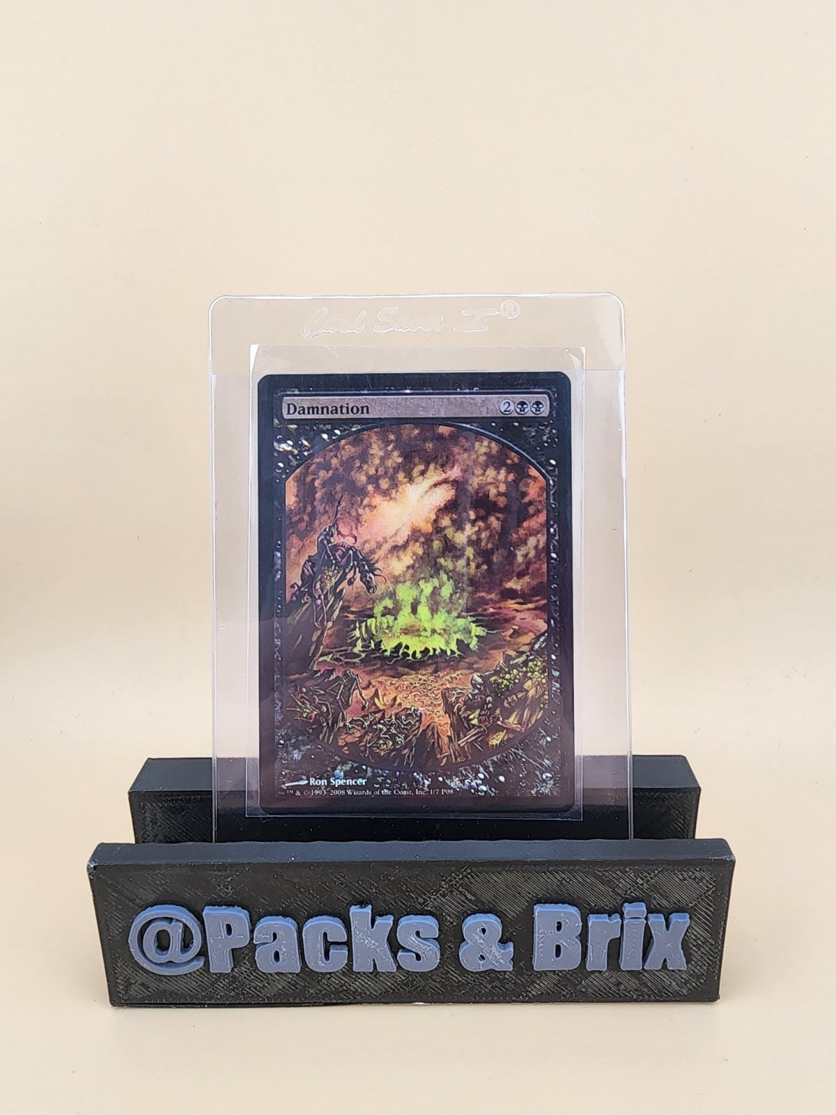 MTG Magic the Gathering Damnation (1/7) Magic Player Rewards 2008 LP FOIL