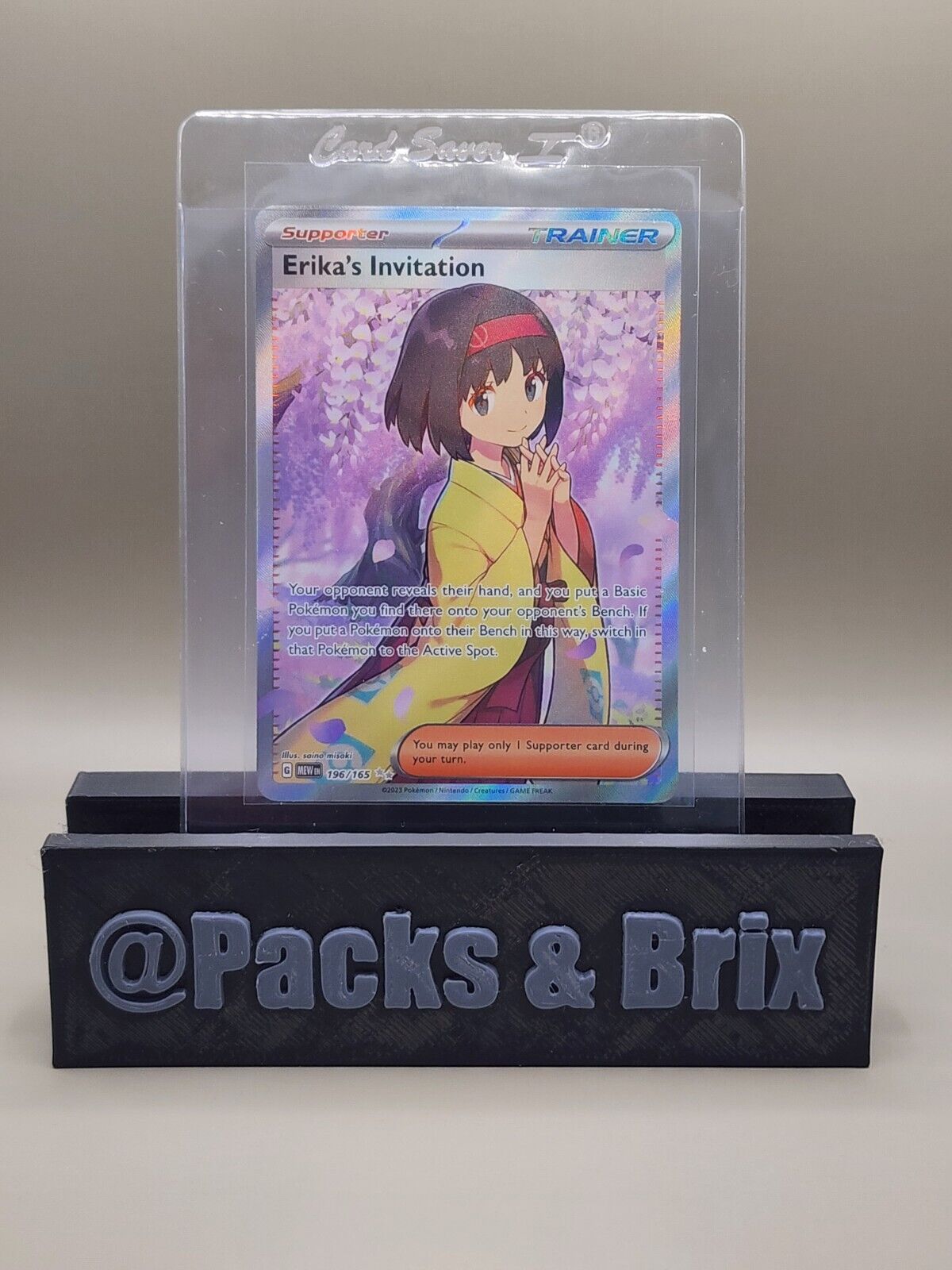 Erika's Invitation 196/165 Ultra Rare Pokémon 151 Scarlet & Violet English NM