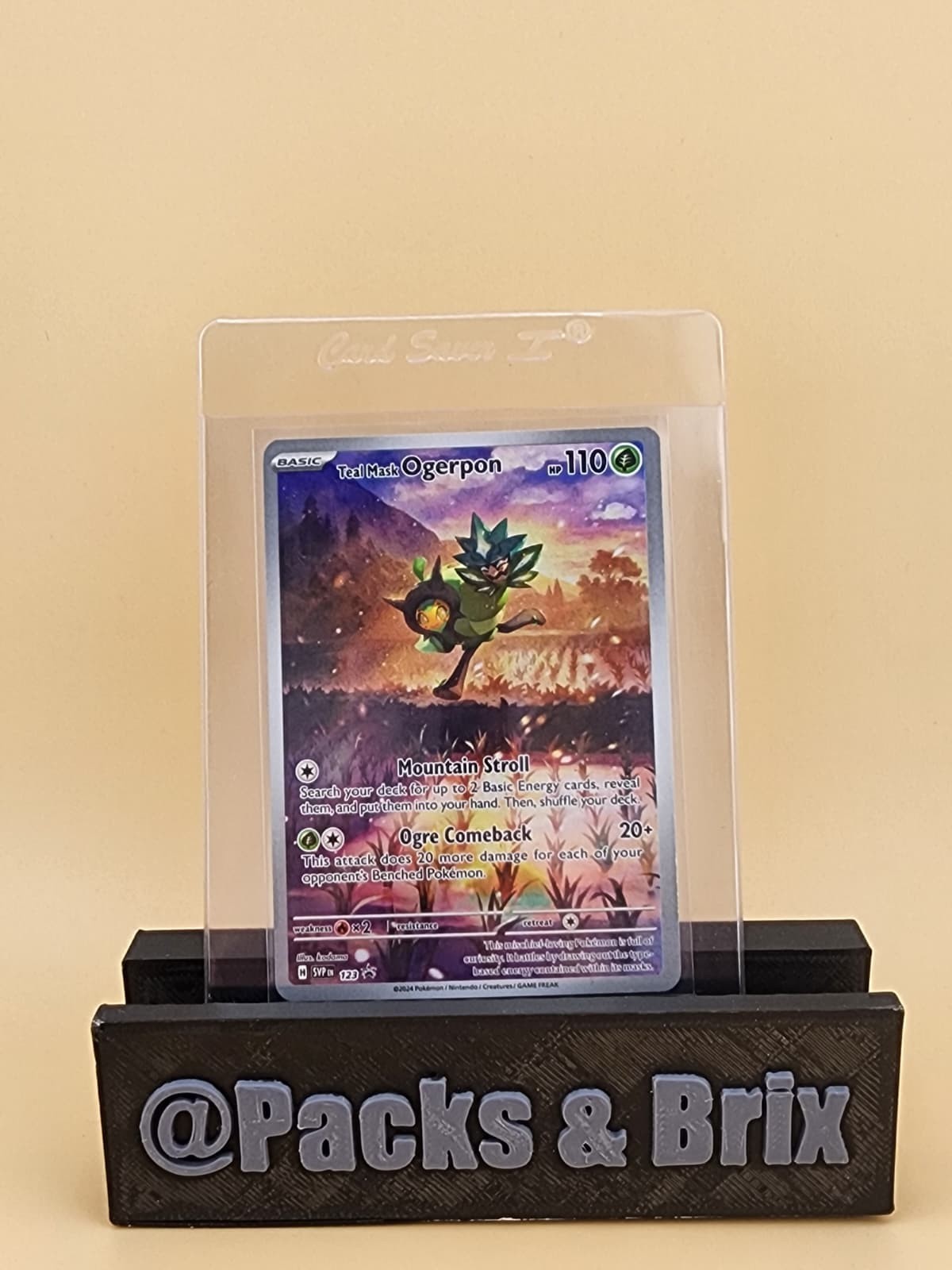 Teal Mask Ogerpon - 123 (Pokemon Center Exclusive) 123 Near Mint NM