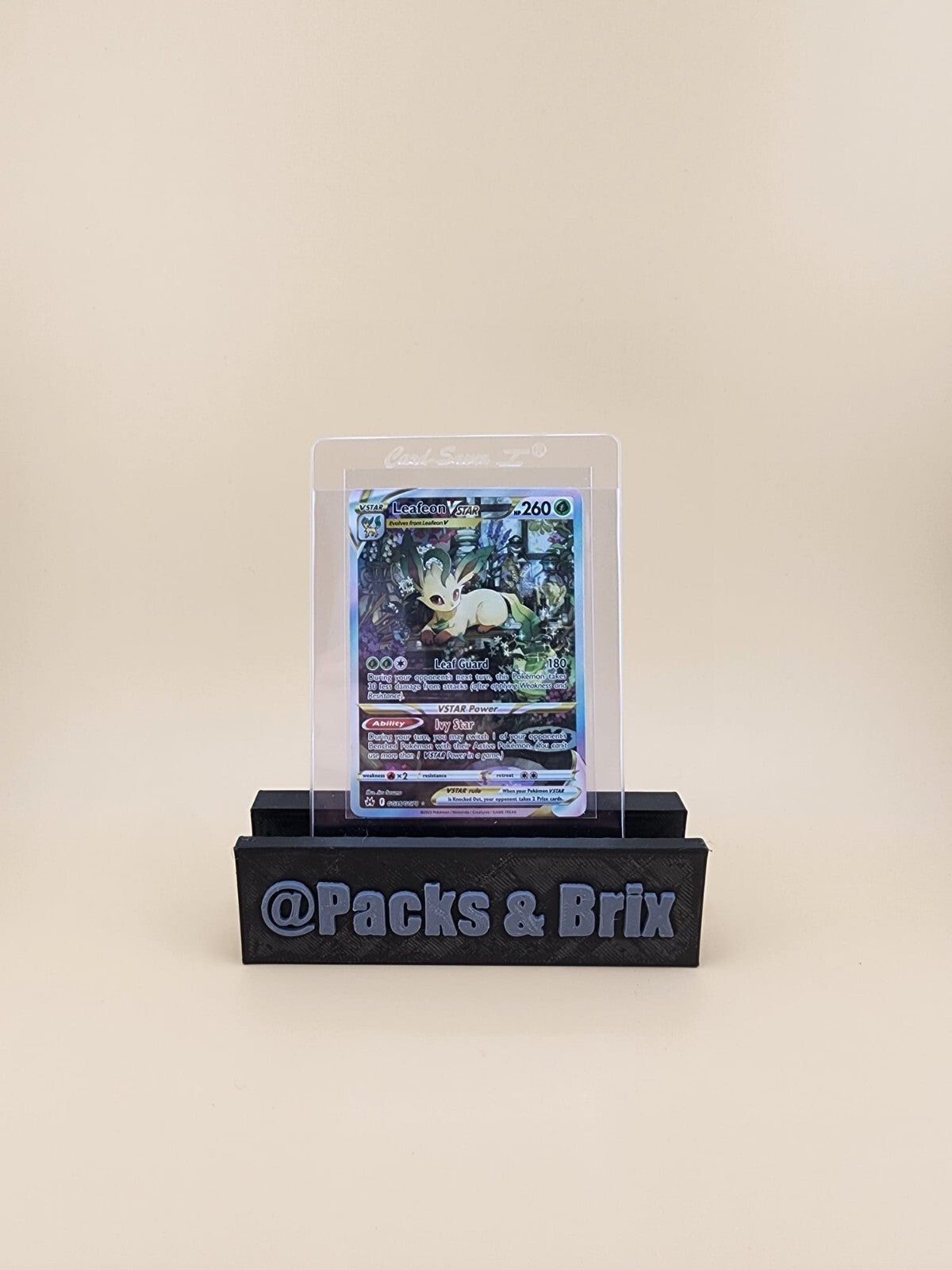 Leafeon VSTAR GG35/GG70 Crown Zenith: Galarian Gallery Holo Near Mint (NM)