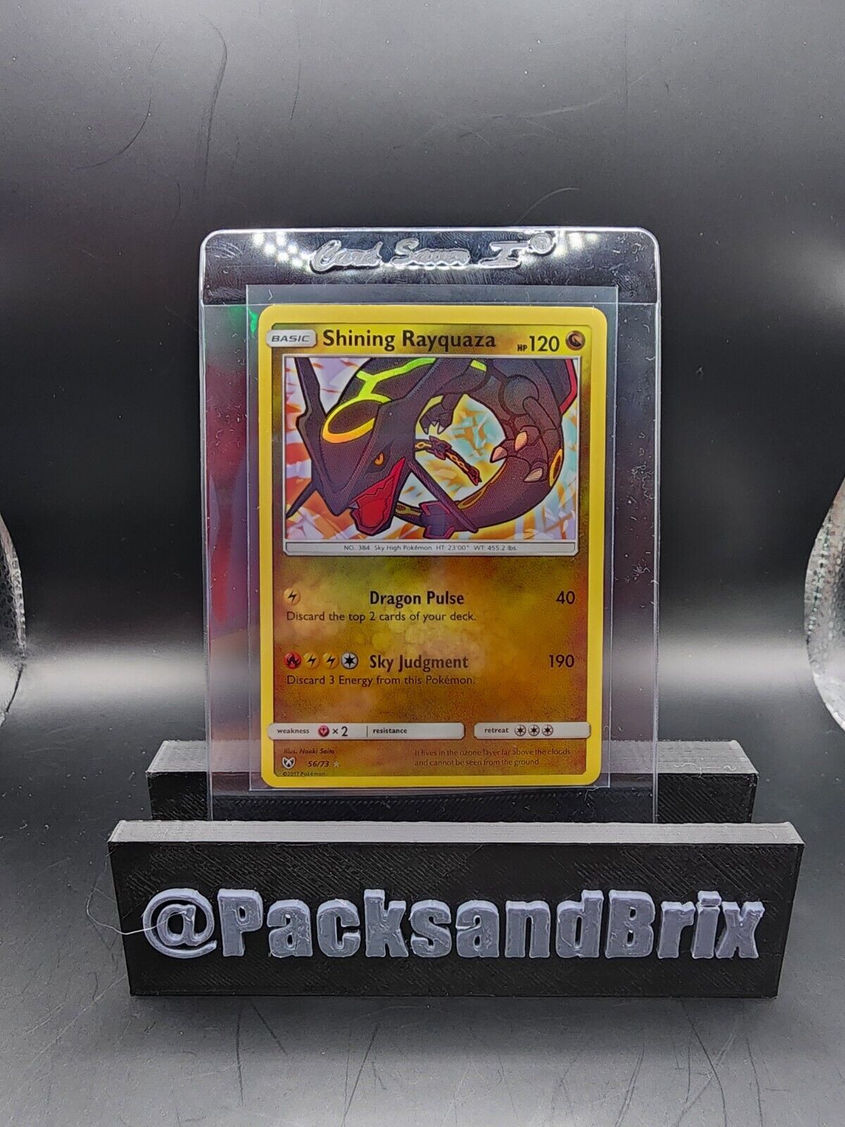 Pokémon TCG Shining Rayquaza Shining Legends 56/73 Holo Shiny Holo Rare