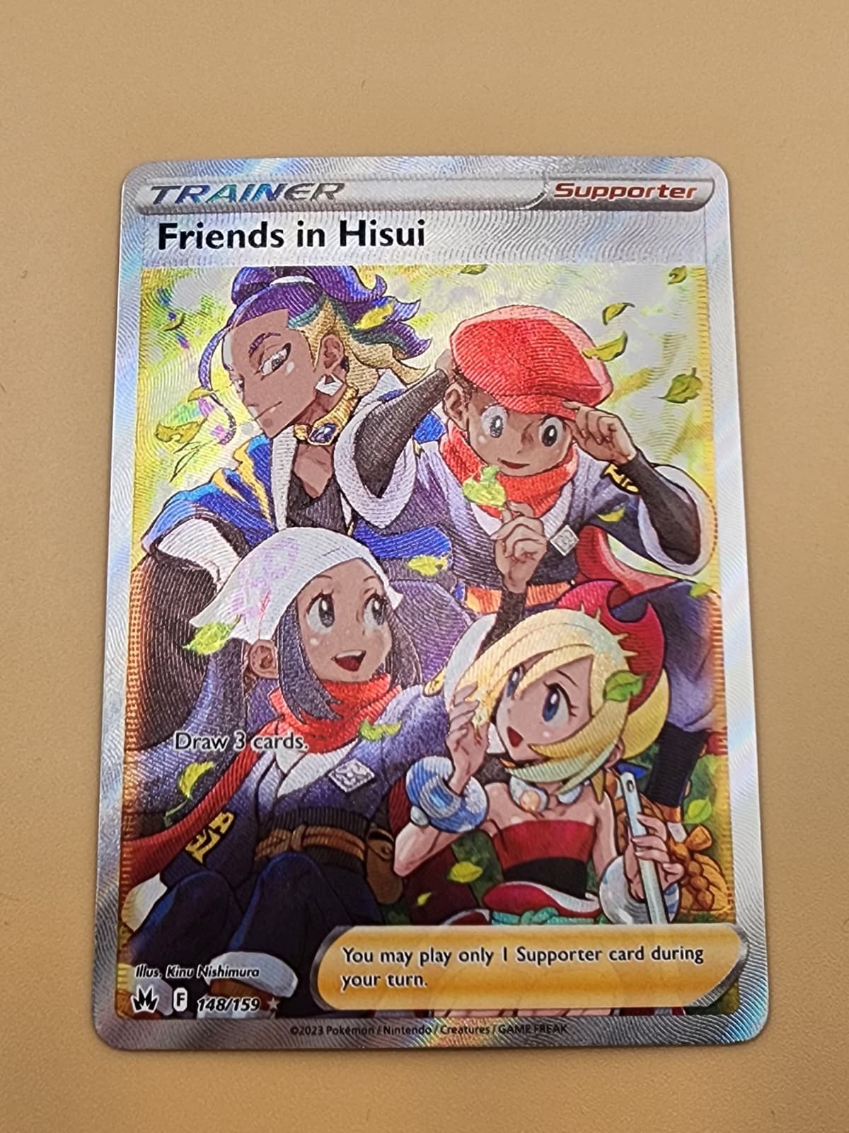 Friends in Hisui (Full Art) 148/159 SWSH: Crown Zenith Holo Near Mint NM