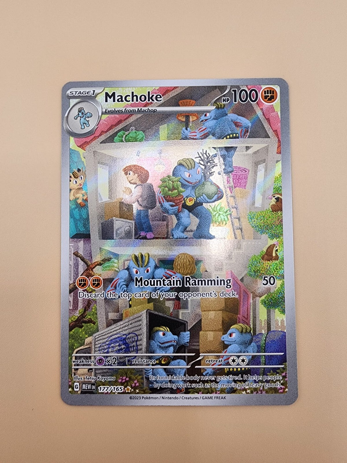 Machoke 177/165 Sv: Scarlet & Violet 151 Holo Lightly Played (LP)
