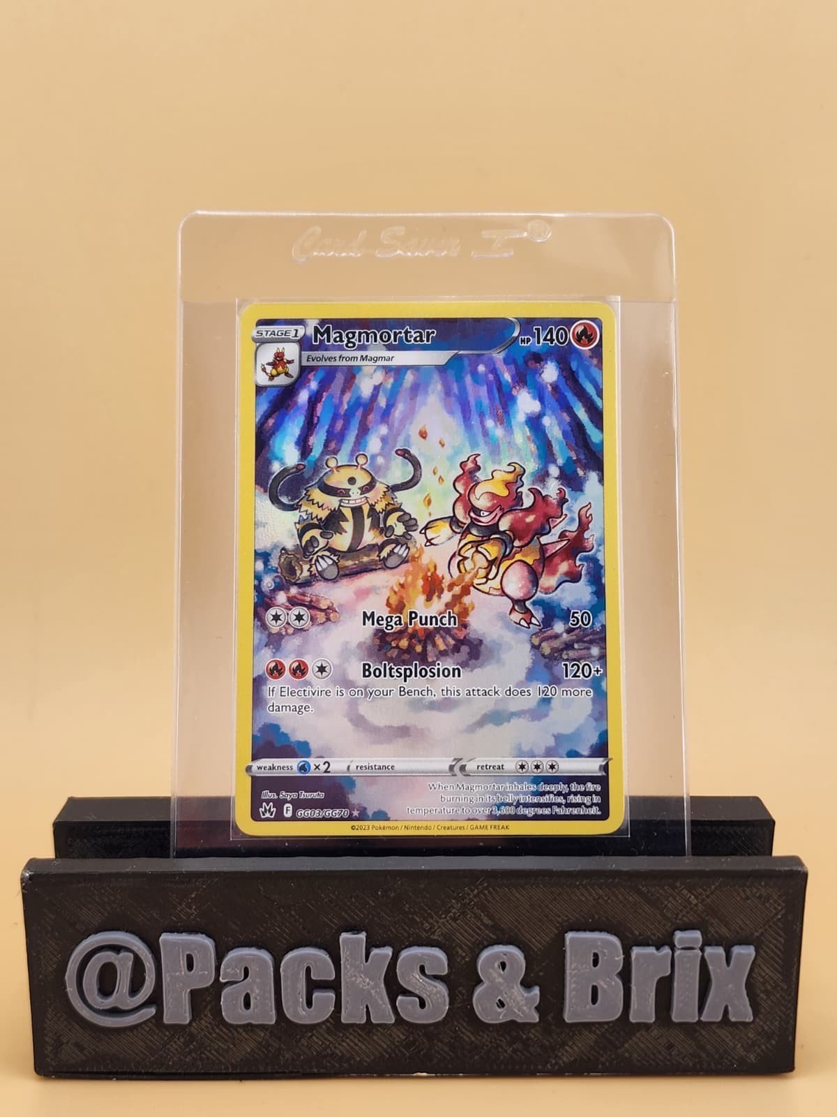 Magmortar GG03/GG70 SWSH: Crown Zenith: Galarian Gallery Holo Near Mint NM