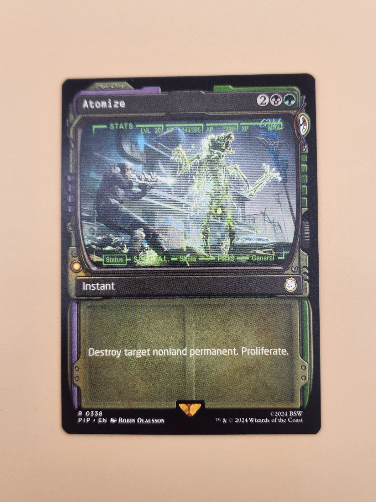 Atomize (Showcase) Universes Beyond: Fallout Regular Near Mint NM