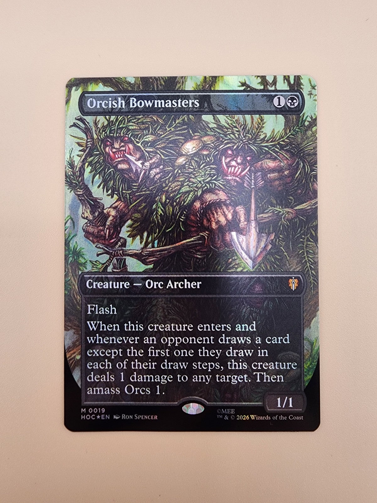MTG  Orcish Bowmasters BORDERLESS  0019  HOC