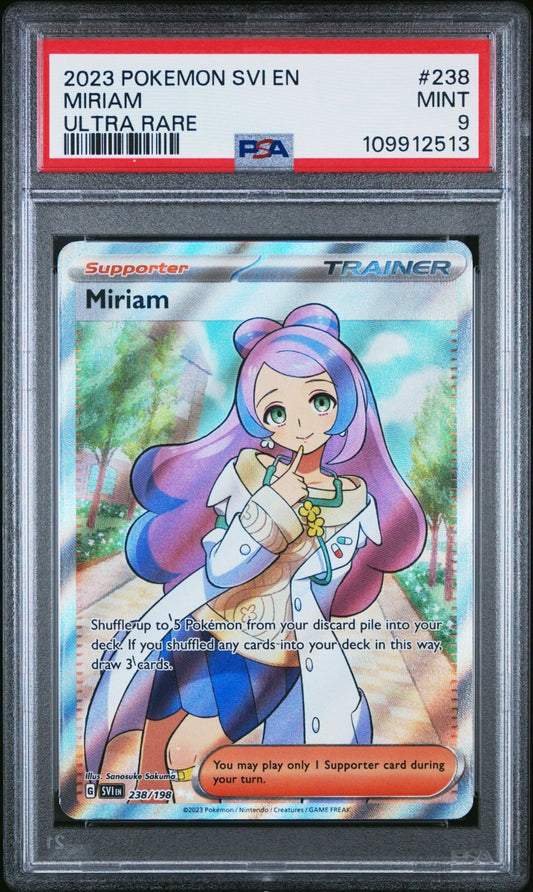 Miriam 238/198 Sv01: Scarlet & Violet Base Set Holo PSA 9