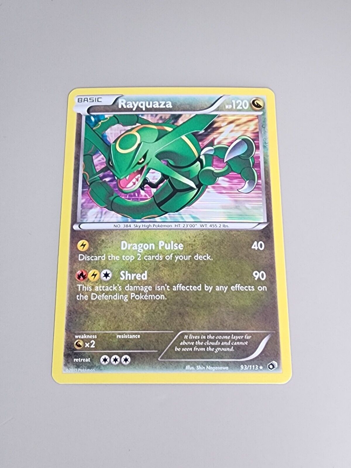 Pokémon TCG Rayquaza Legendary Treasures 93/113 Holo Holo Rare