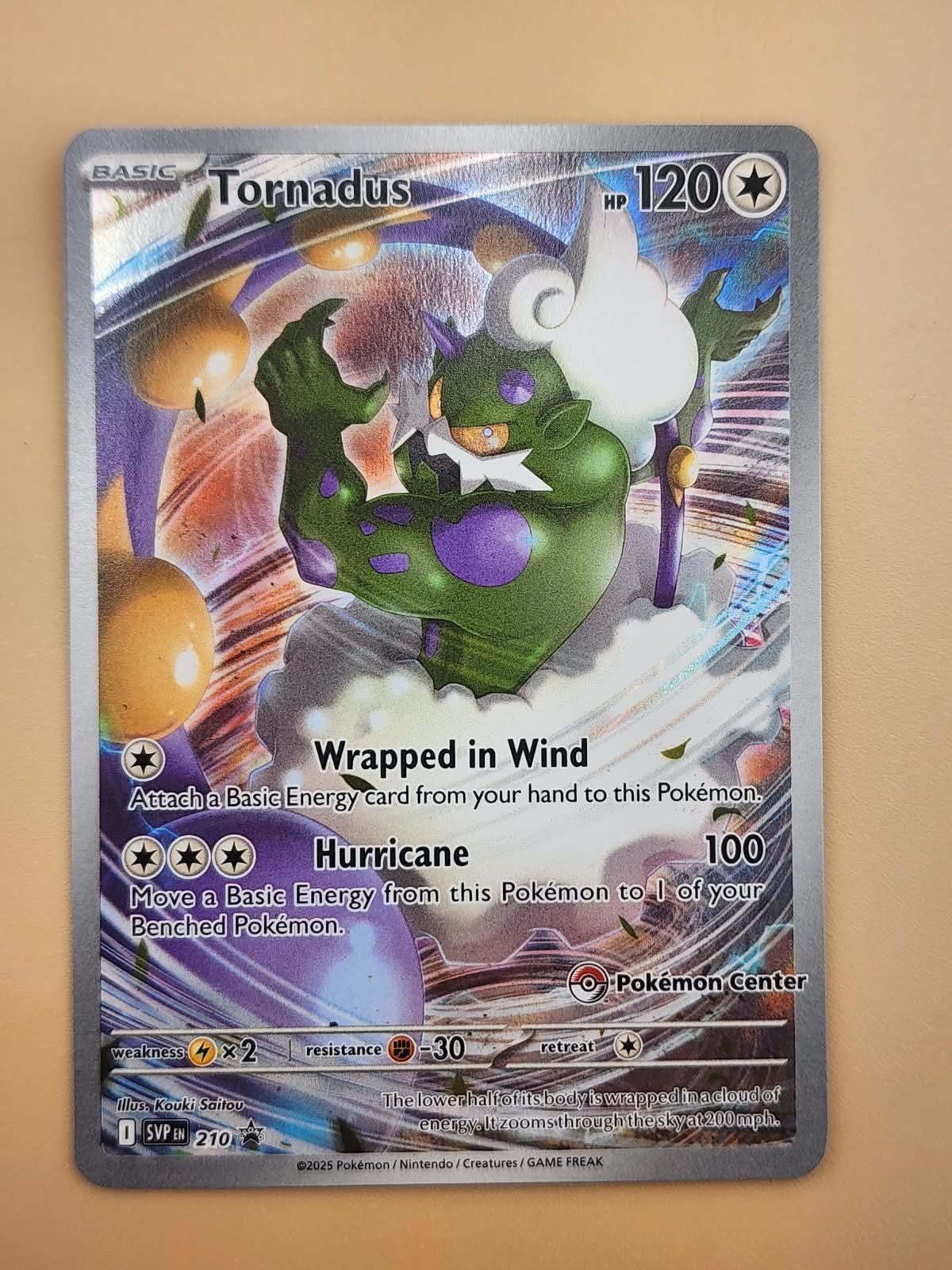 Tornadus 210 (Pokemon Center Exclusive) Scarlet & Violet Promo Holo Near Mint LP