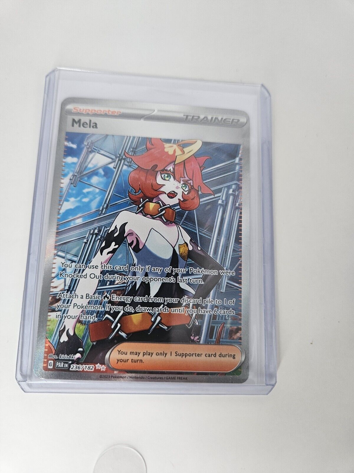 Pokemon Mela Paradox Rift 236/182 Ultra Rare Full Art Trainer NM