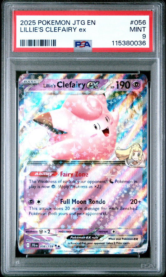 2025 POKEMON JTG EN-JOURNEY TOGETHER 056 LILLIE'S CLEFAIRY EX