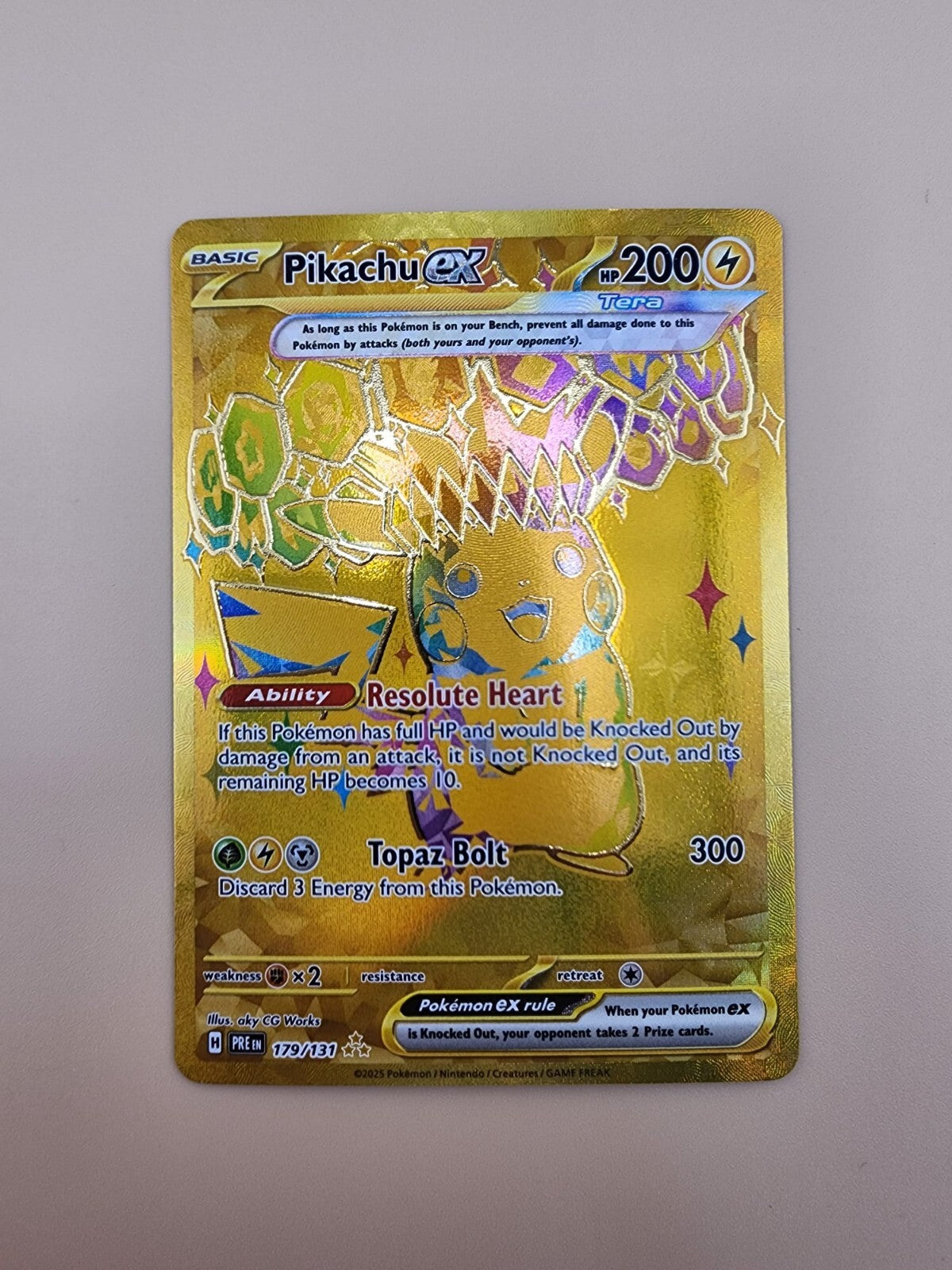Pikachu ex 179/131 Prismatic Evolutions Holo Near Mint (NM)