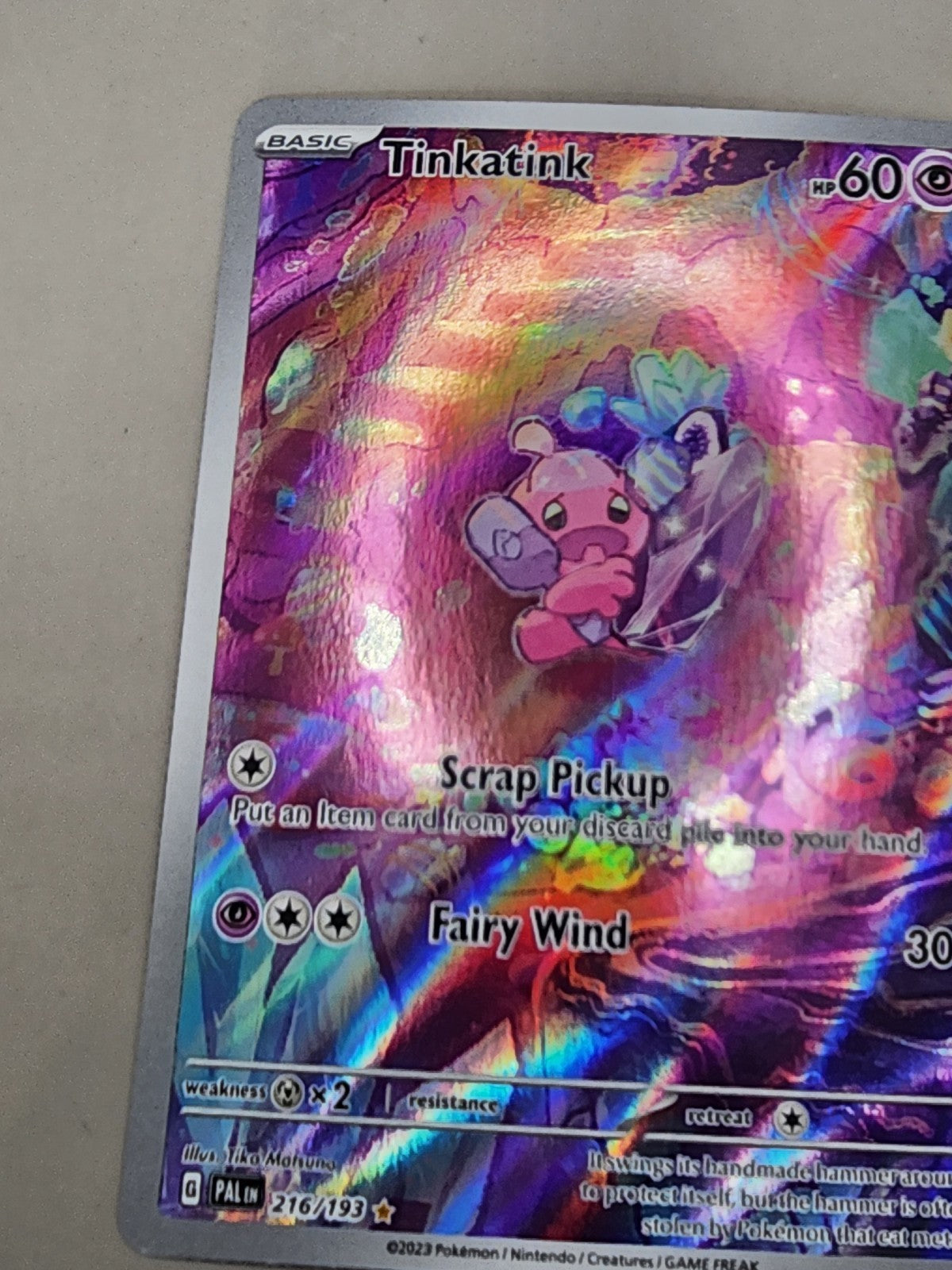 Tinkatink 216/193 Paldea Evolved Holo