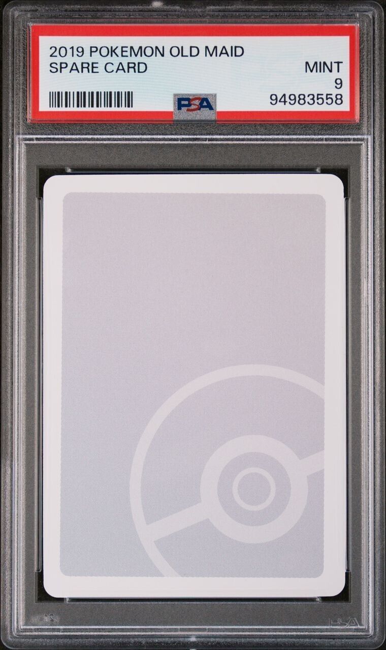 2019 Japanese Pokemon Old Maid Playing Cards Spare Card PSA 9 Mint