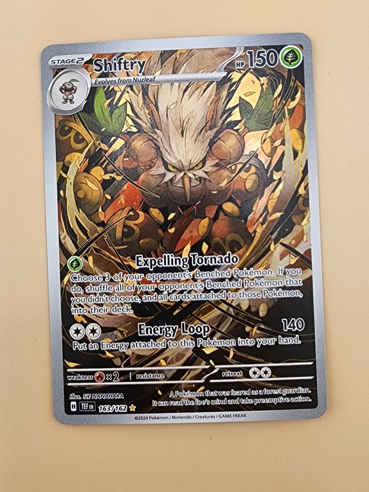 Shiftry 163/162 SV05: Temporal Forces Holo Near Mint NM