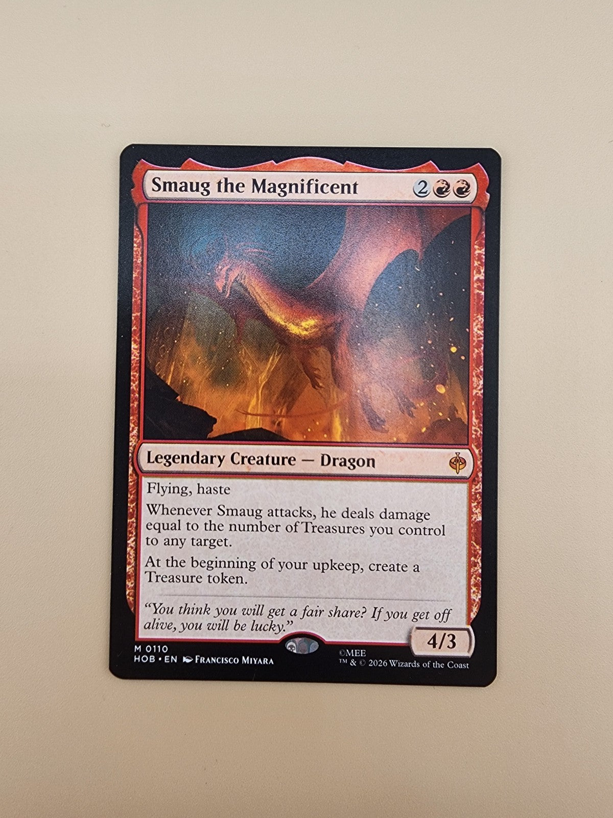 MTG Smaug the Magnificent 110 NM The Hobbit Mythic