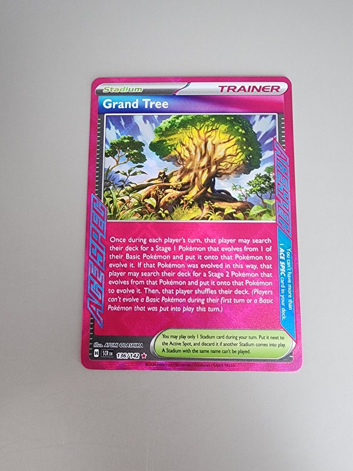 Pokémon TCG: Grand Tree - 136/142 - Holo Rare - Stellar Crown - NM