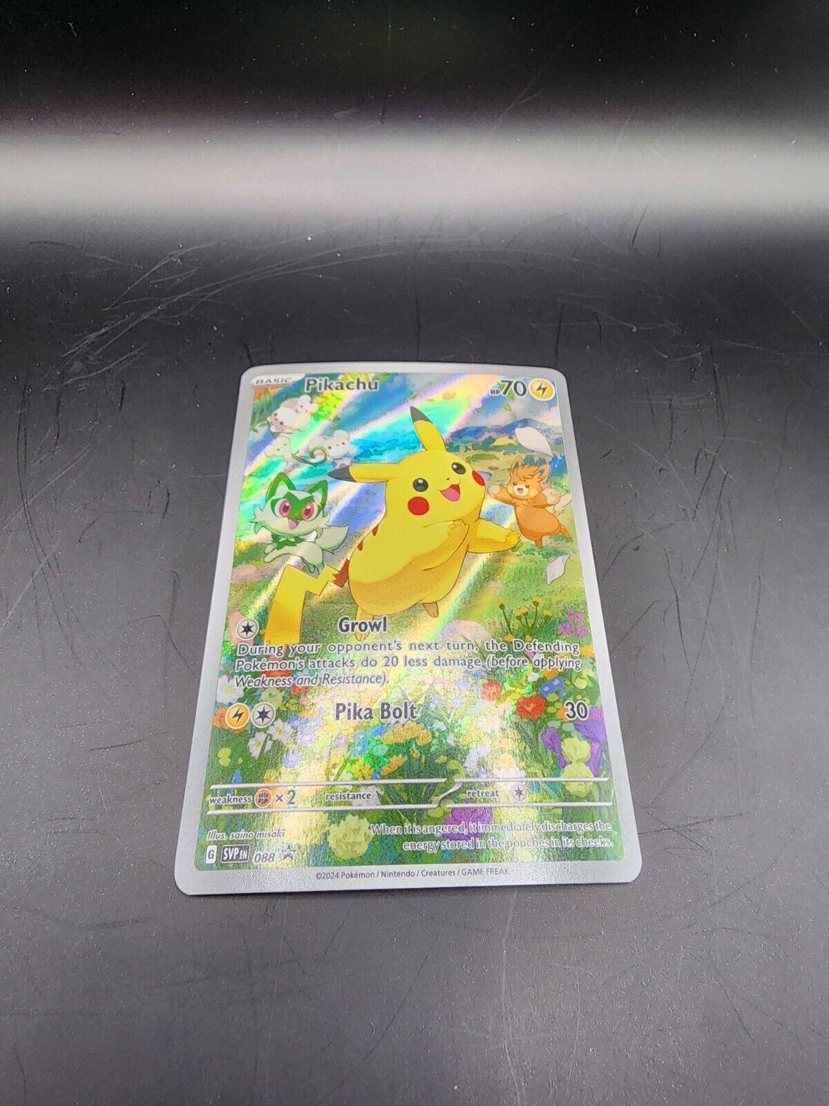 Pokemon Pikachu SVP 088 Scarlet Violet Black Star Promo Full Art NM-MINT TCG