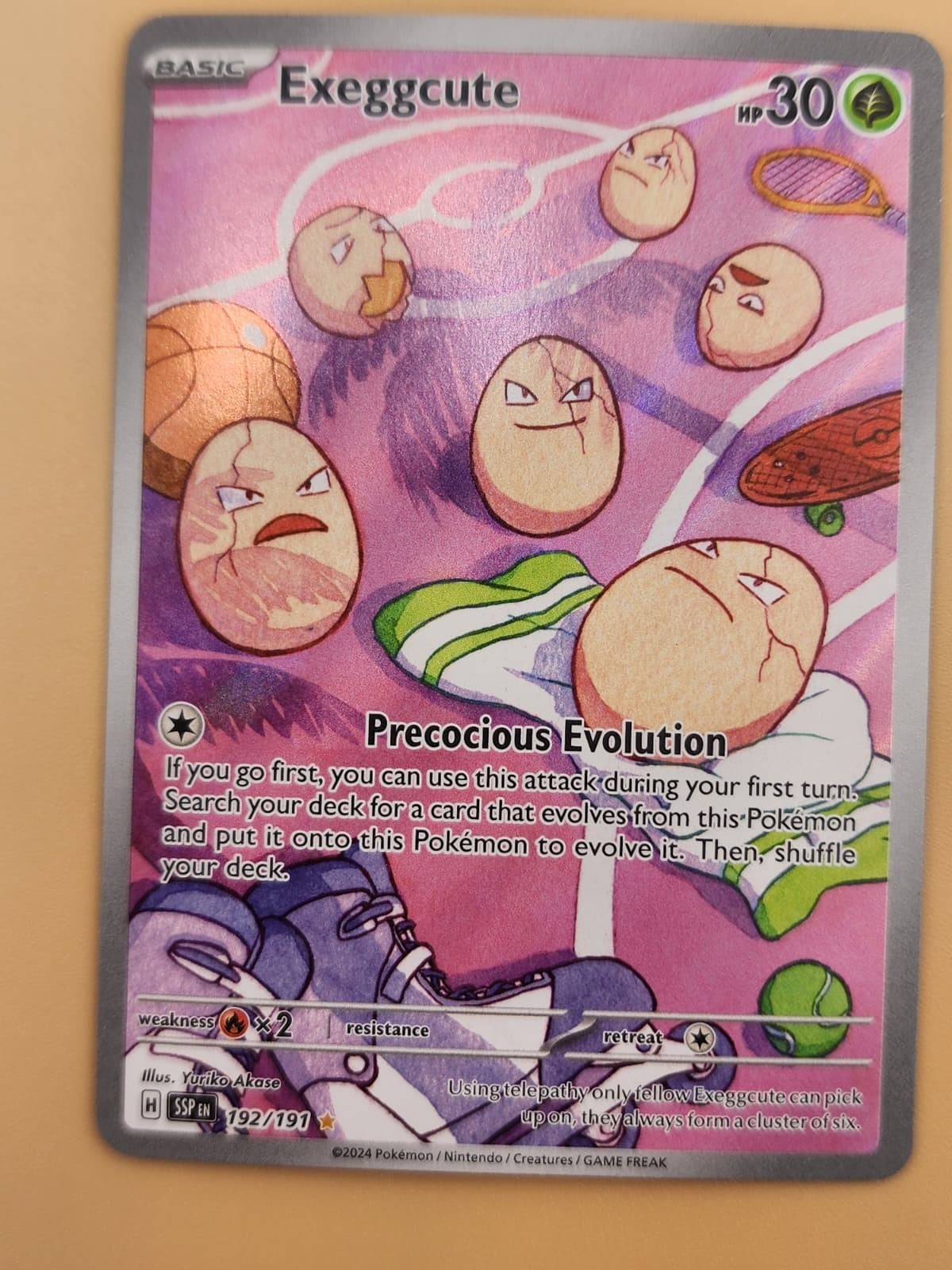 Pokémon exeggcute 192/191 Near Mint NM