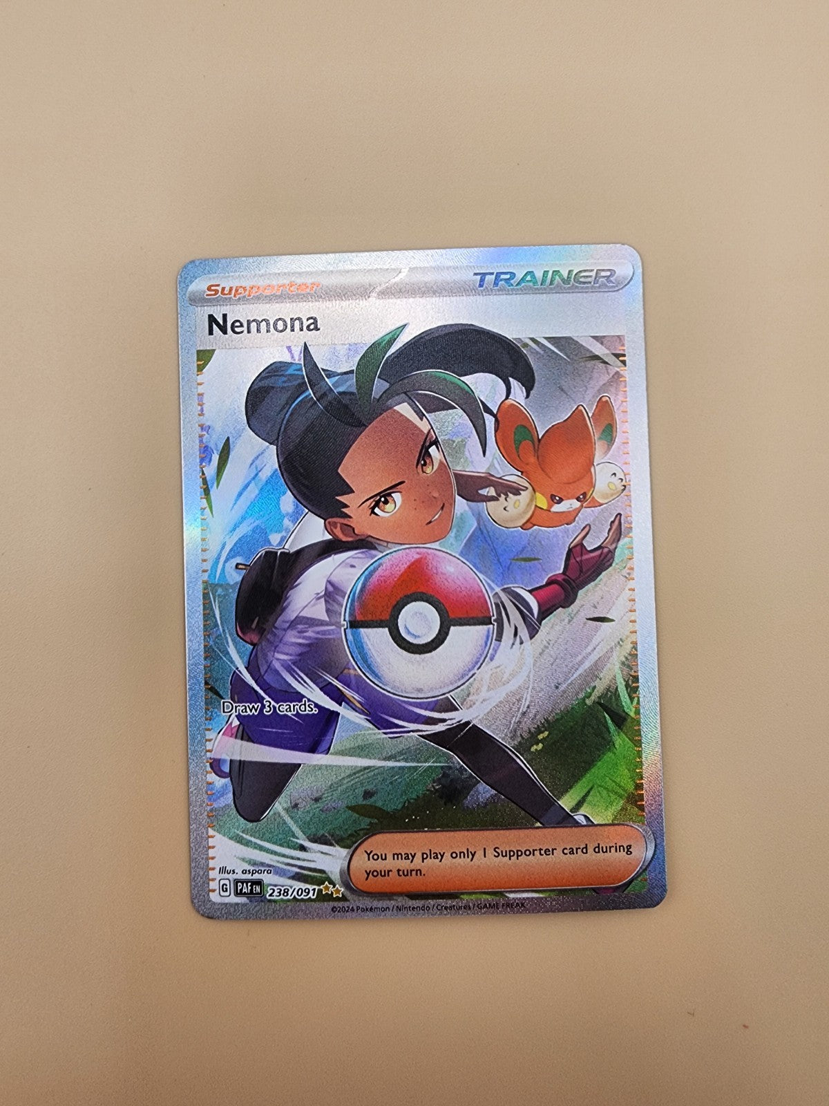Nemona 238/091 Sv: Paldean Fates Holo