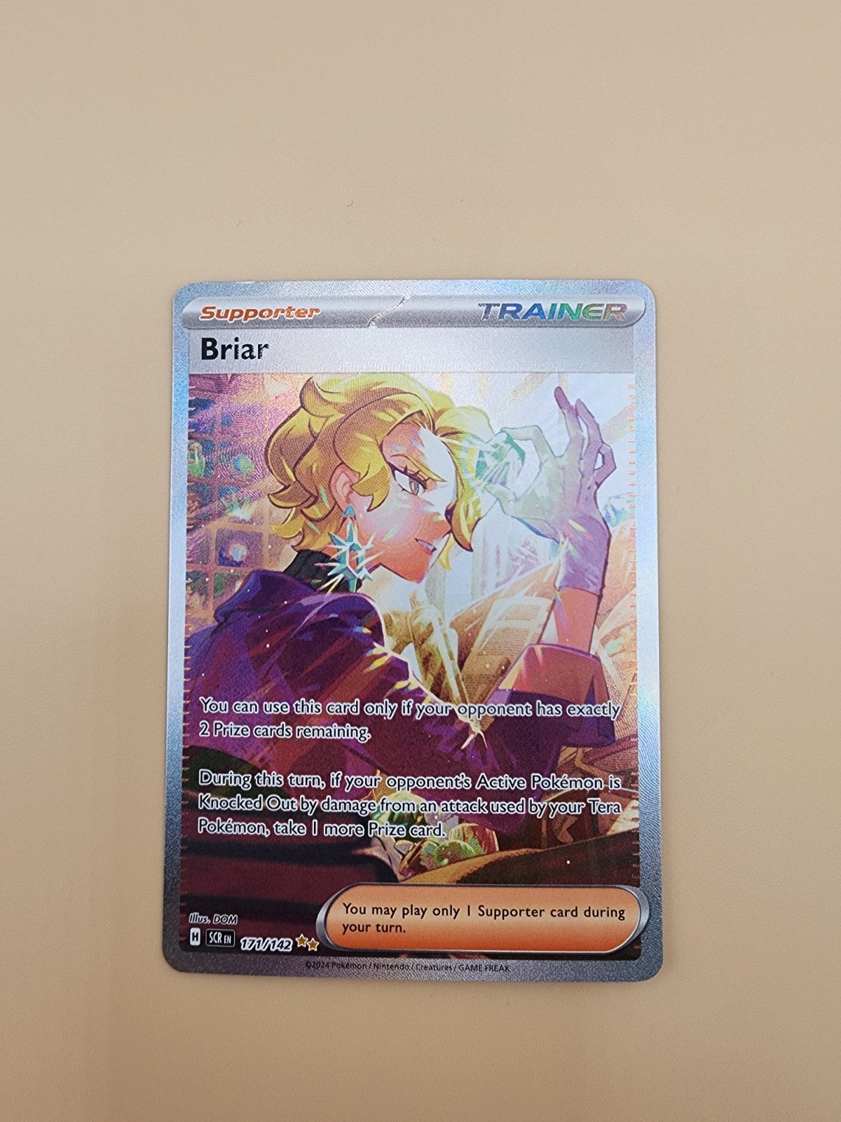 Briar 171/142 Sv07: Stellar Crown Holo NM Pokémon TCG