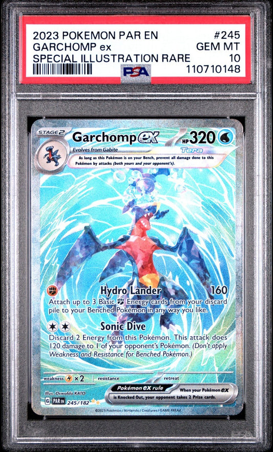 Garchomp ex 245/182 Sv04: Paradox Rift Holo PSA 10