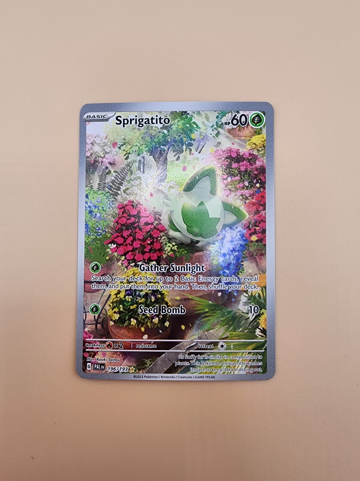 Sprigatito 196/193 Paldea Evolved Holo Lightly Played (LP)