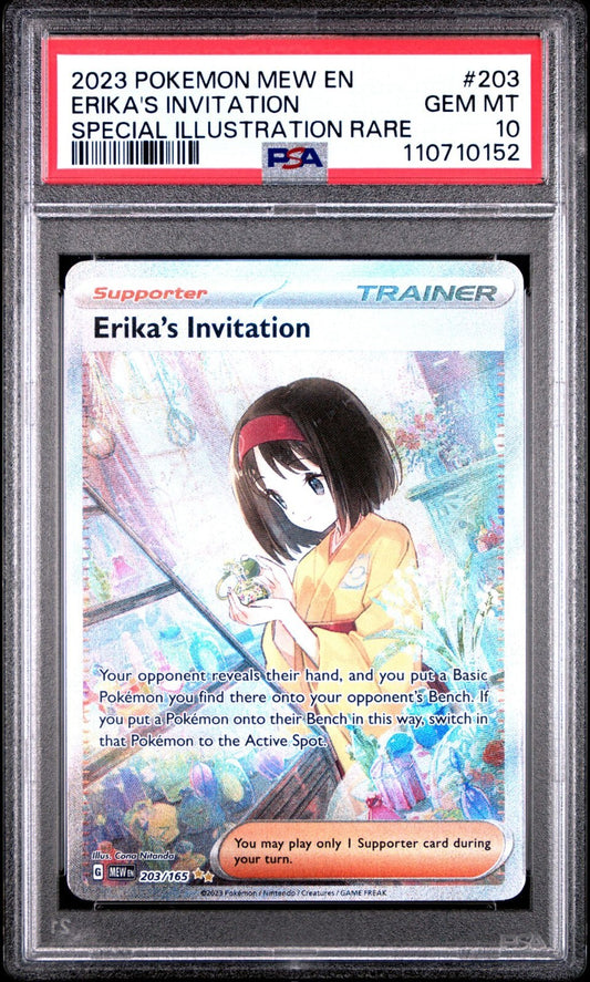 Erika's Invitation 203/165 Sv: Scarlet & Violet 151 Holo PSA 10