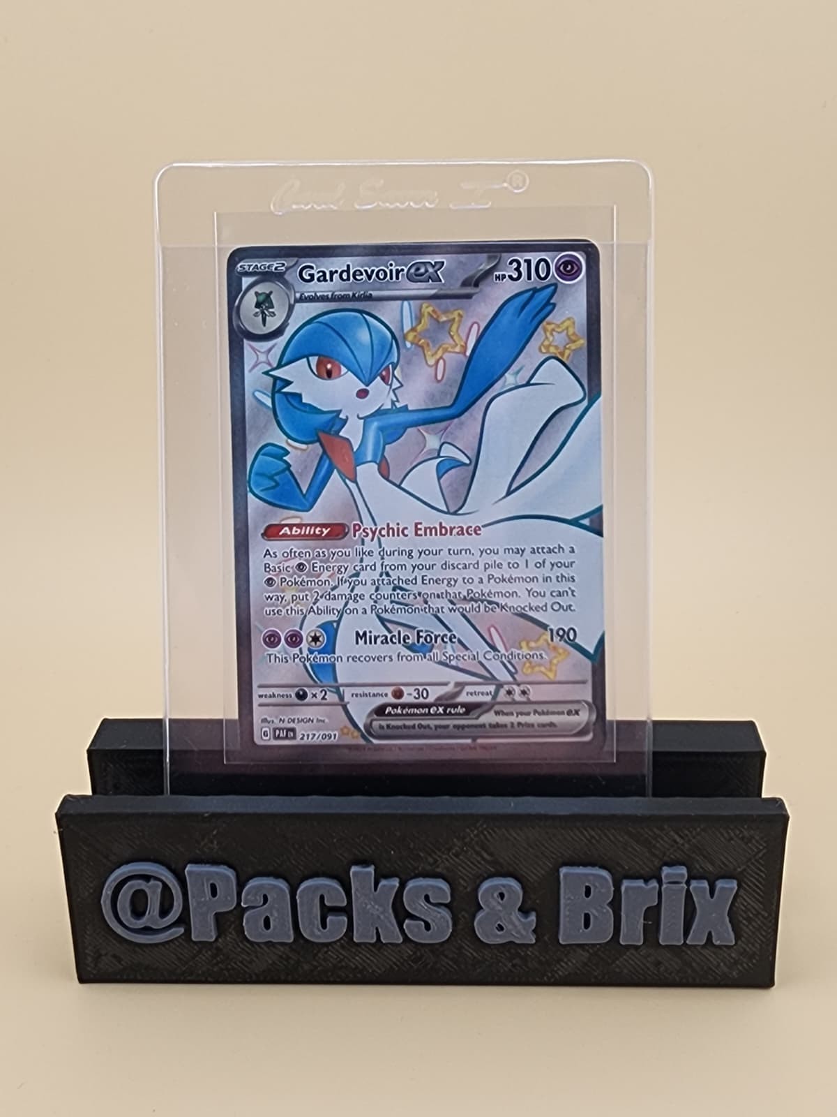 Gardevoir ex 217/091 SV: Paldean Fates Holo Lightly Played (LP)