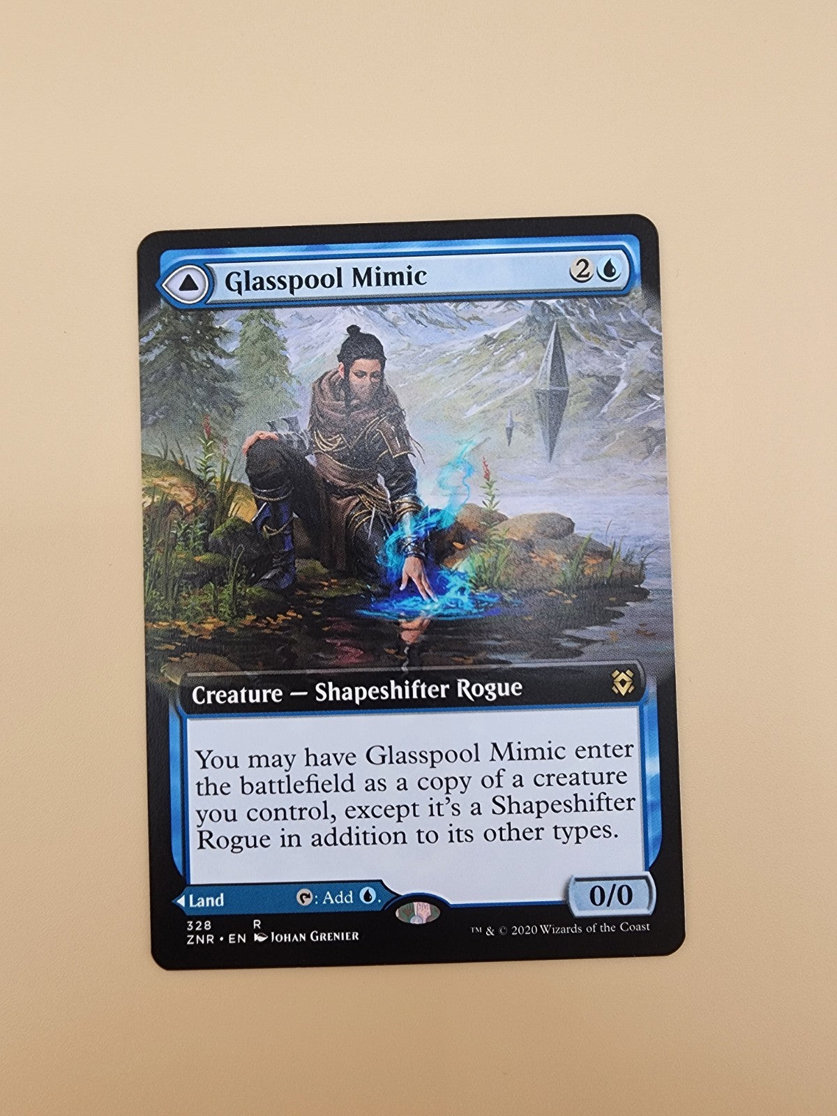 Glasspool Mimic (Extended Art) Zendikar Rising Foil NM