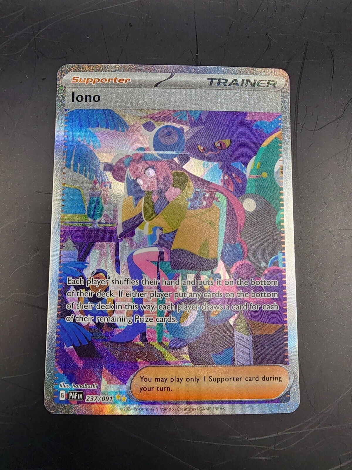 Pokémon TCG Iono Scarlet & Violet: Paldean Fates 237/091 Holo Special...