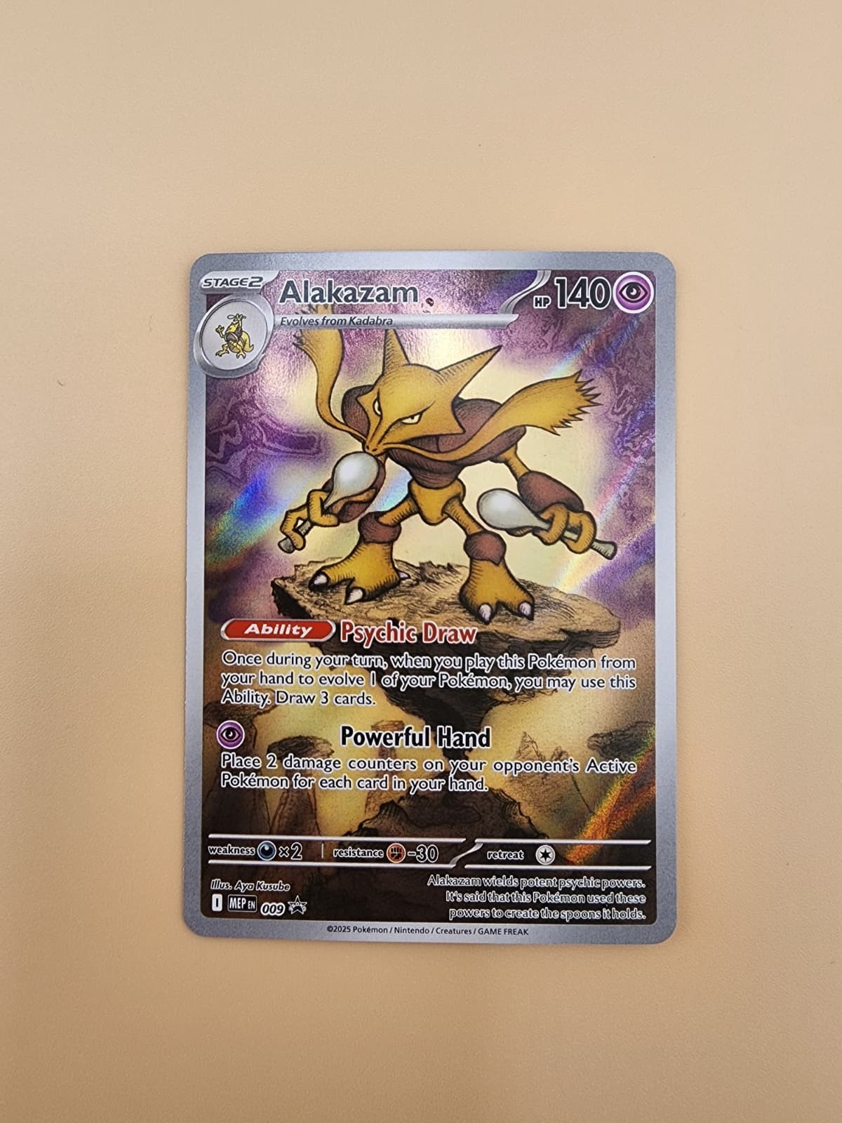 Alakazam 009 Me: Mega Evolution Promo Holo Near Mint (NM)