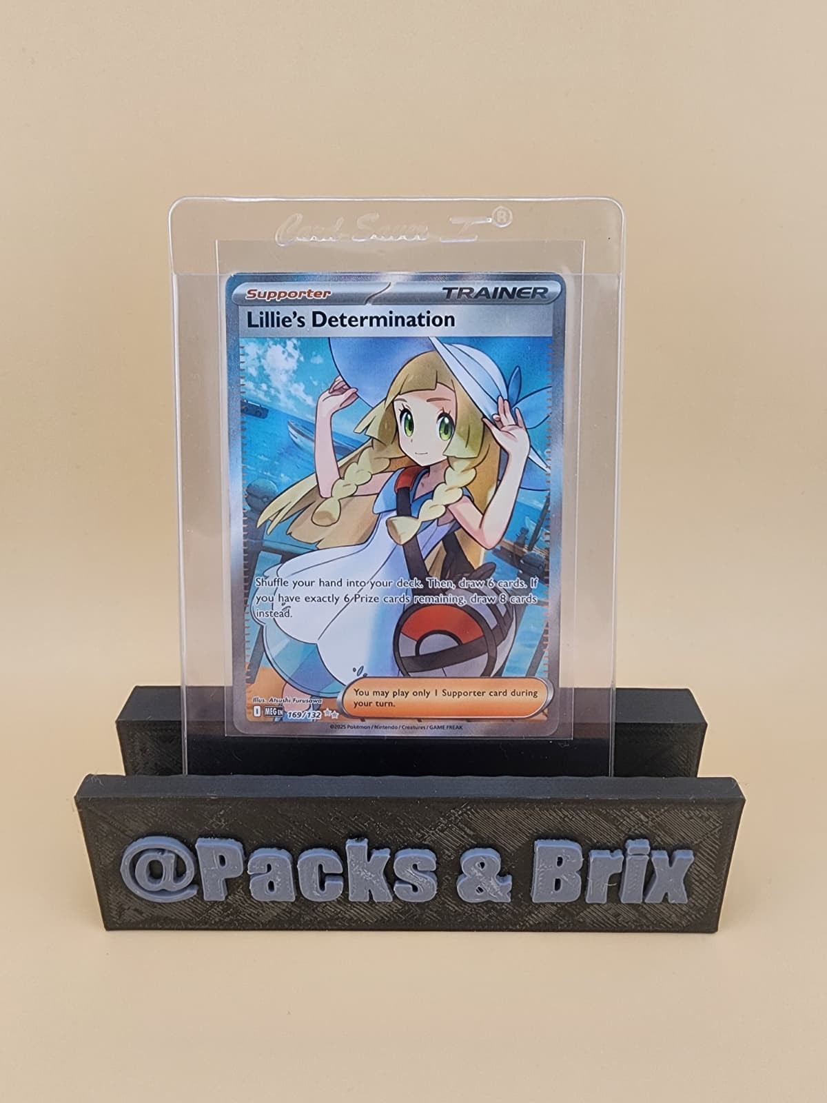 Lillie's Determination 169/132 Me01: Mega Evolution Holo Near Mint (NM)