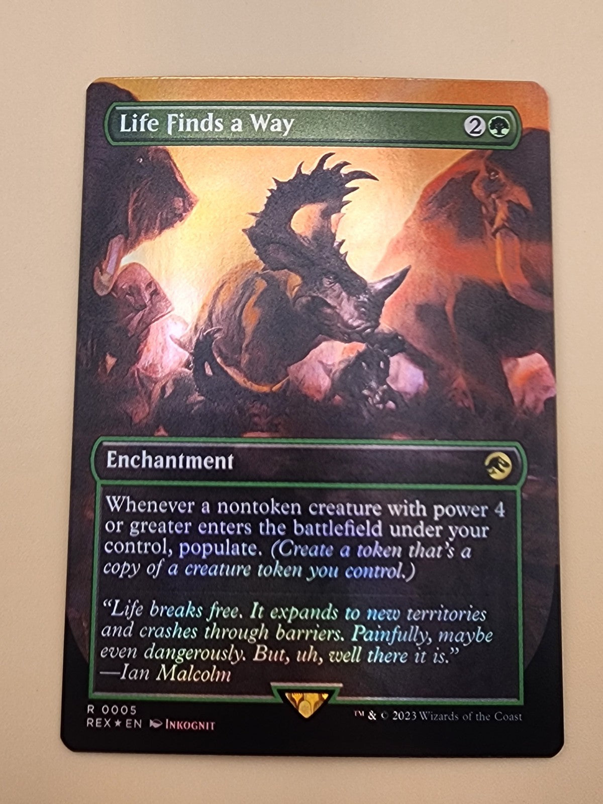 Life Finds a Way (Borderless) Universes Beyond: Jurassic World NM