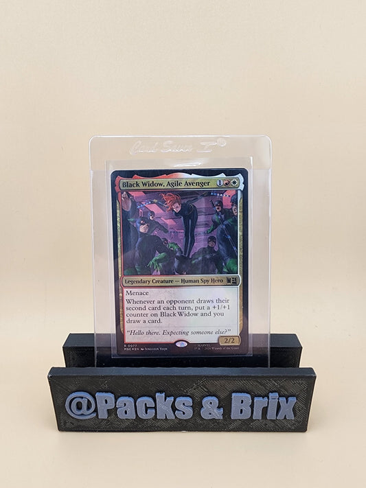 Black Widow Agile Avenger Surge Foil #0077 MTG Marvel Super Heroes Commander MSC