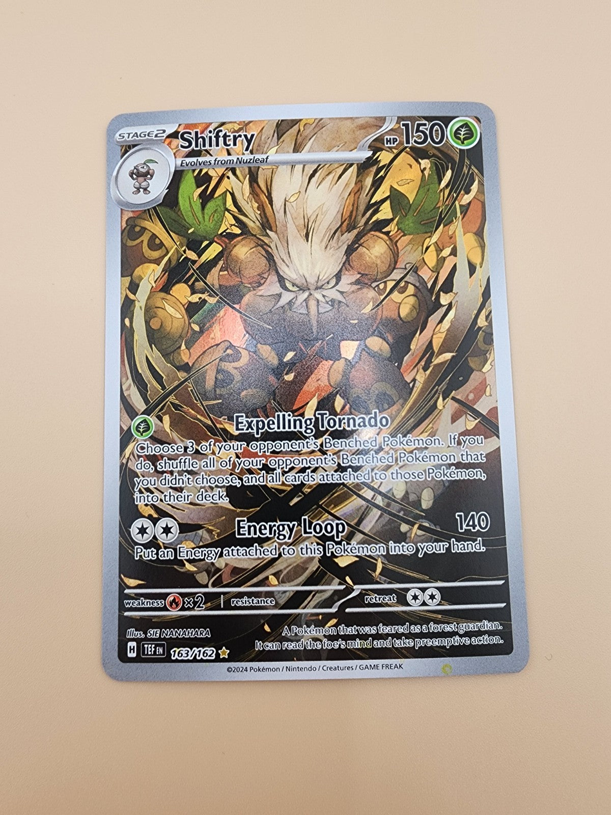Shiftry 163/162 Sv05: Temporal Forces Holo NM