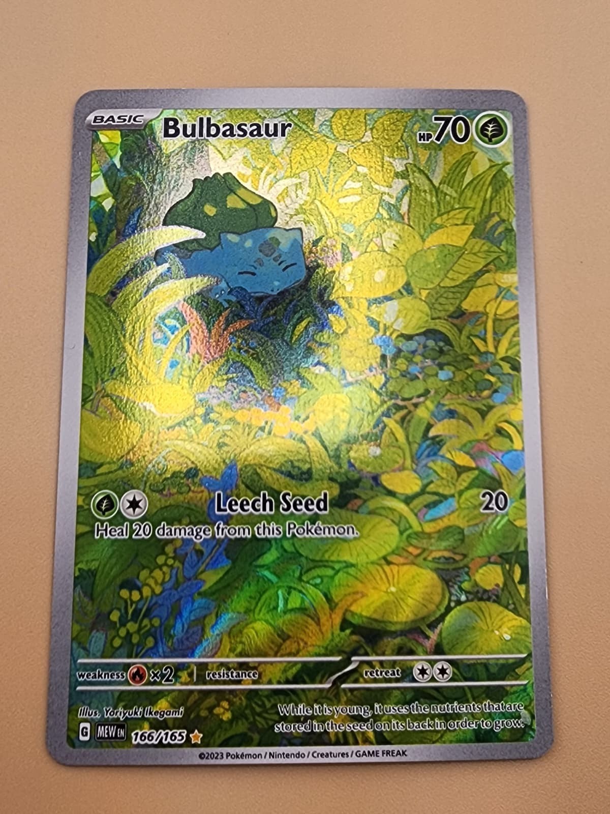 Bulbasaur 166/165 Sv: Scarlet & Violet 151 Holo Near Mint NM