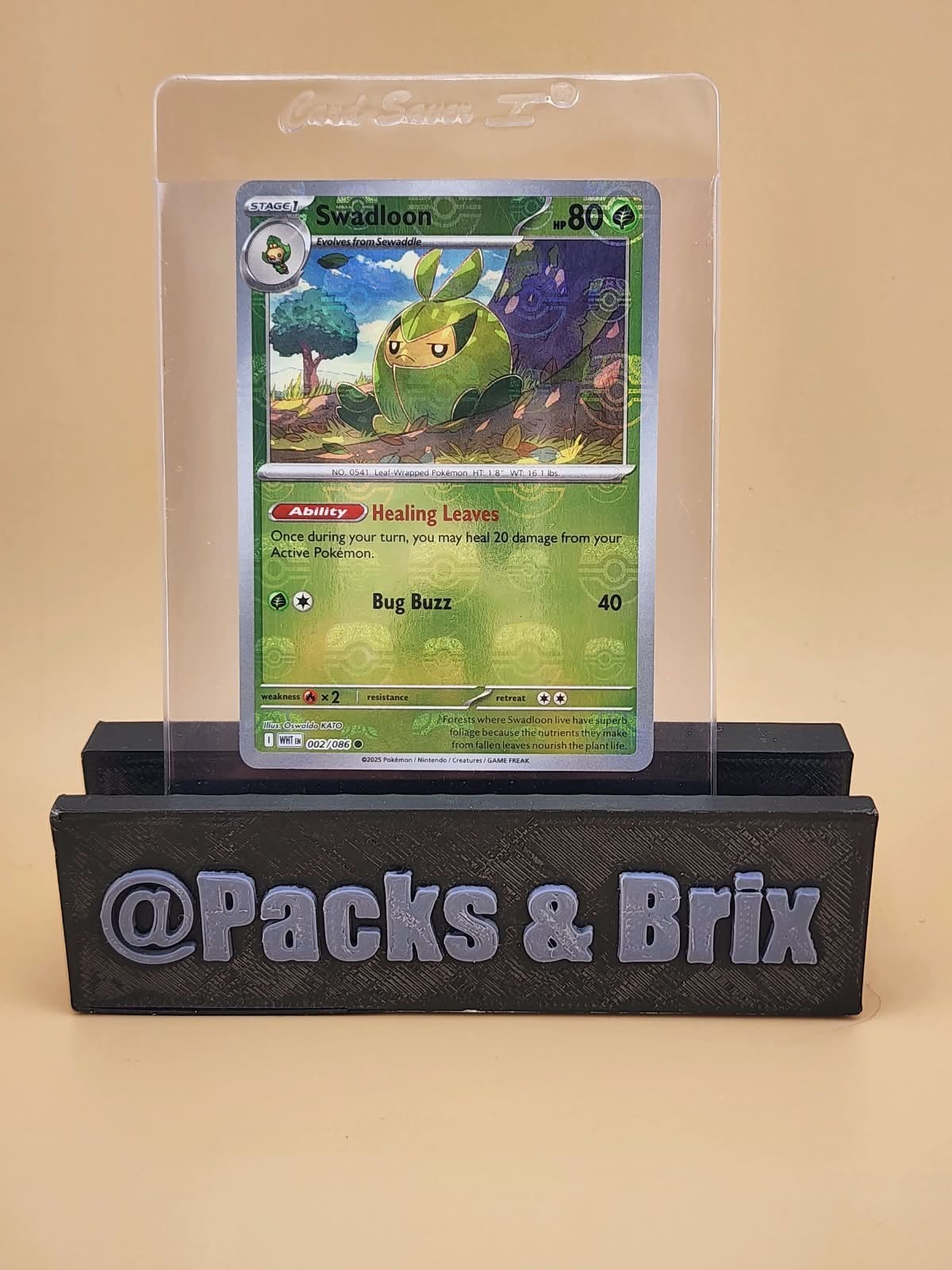 Swadloon 002/086 Sv: White Flare Master Ball Holo Near Mint NM
