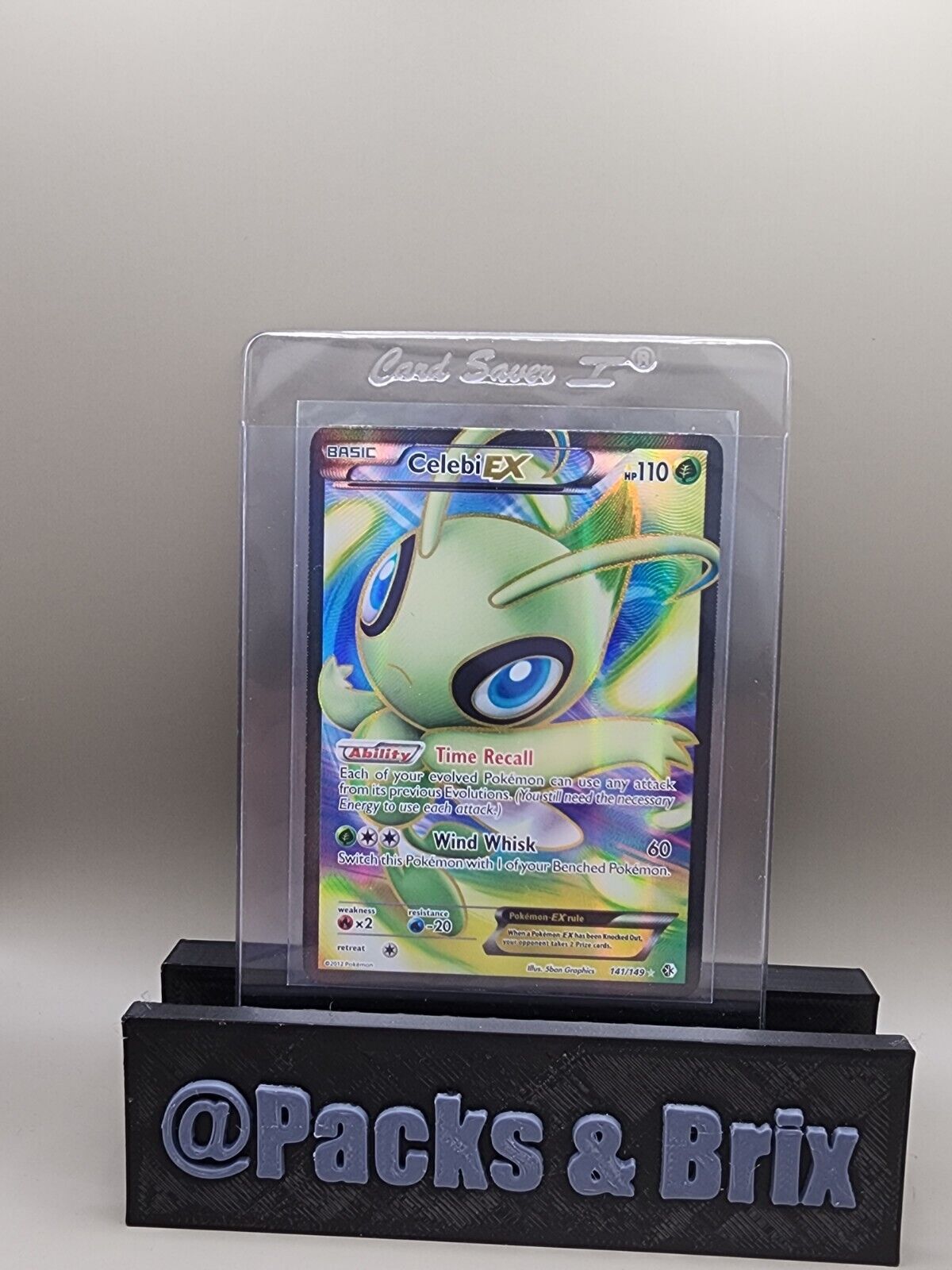 Pokémon TCG Celebi-EX Boundaries Crossed 141/149 Holo Full Art Ultra Rare LP