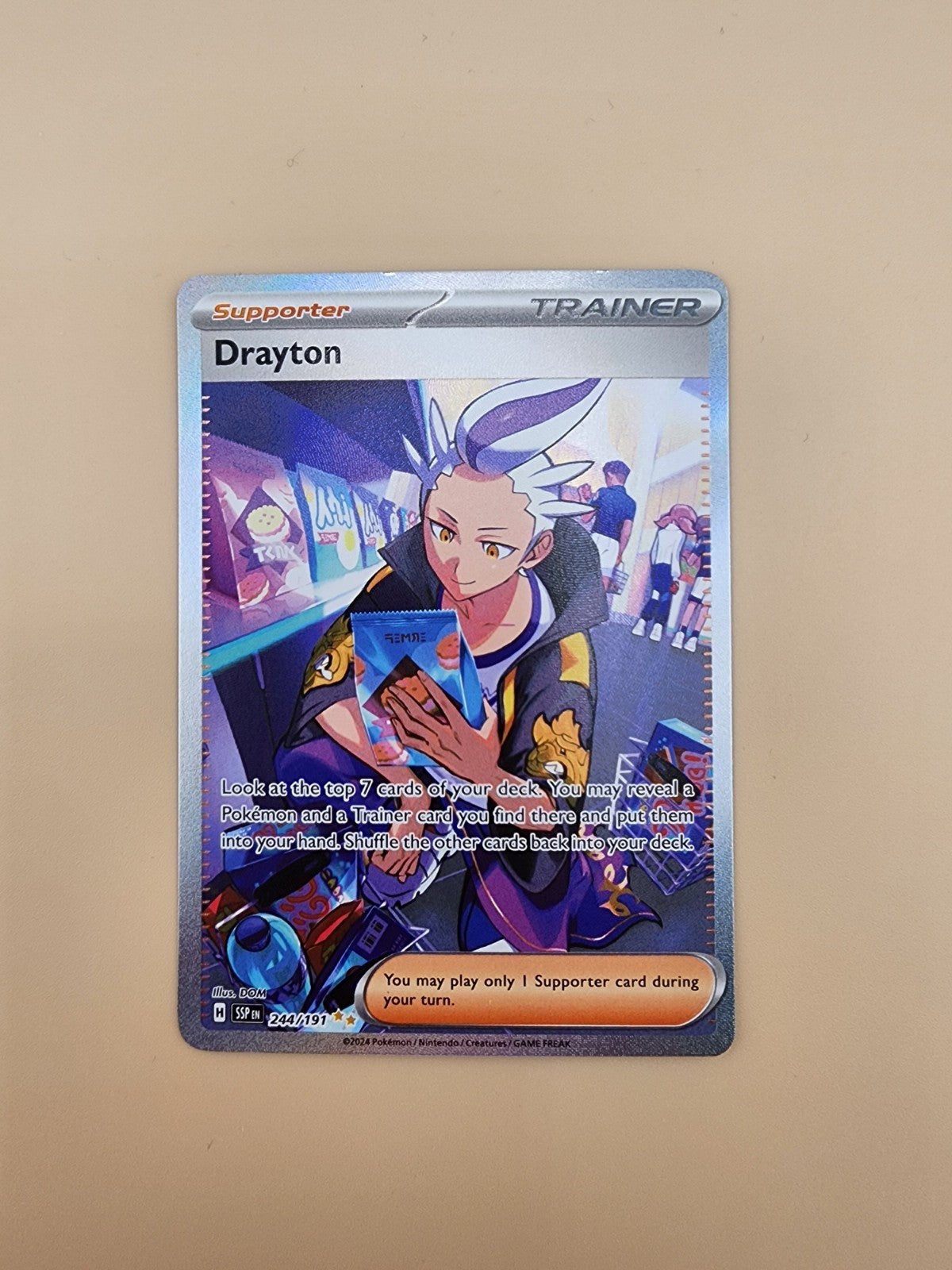 Drayton 244/191 Sv08: Surging Sparks Holo