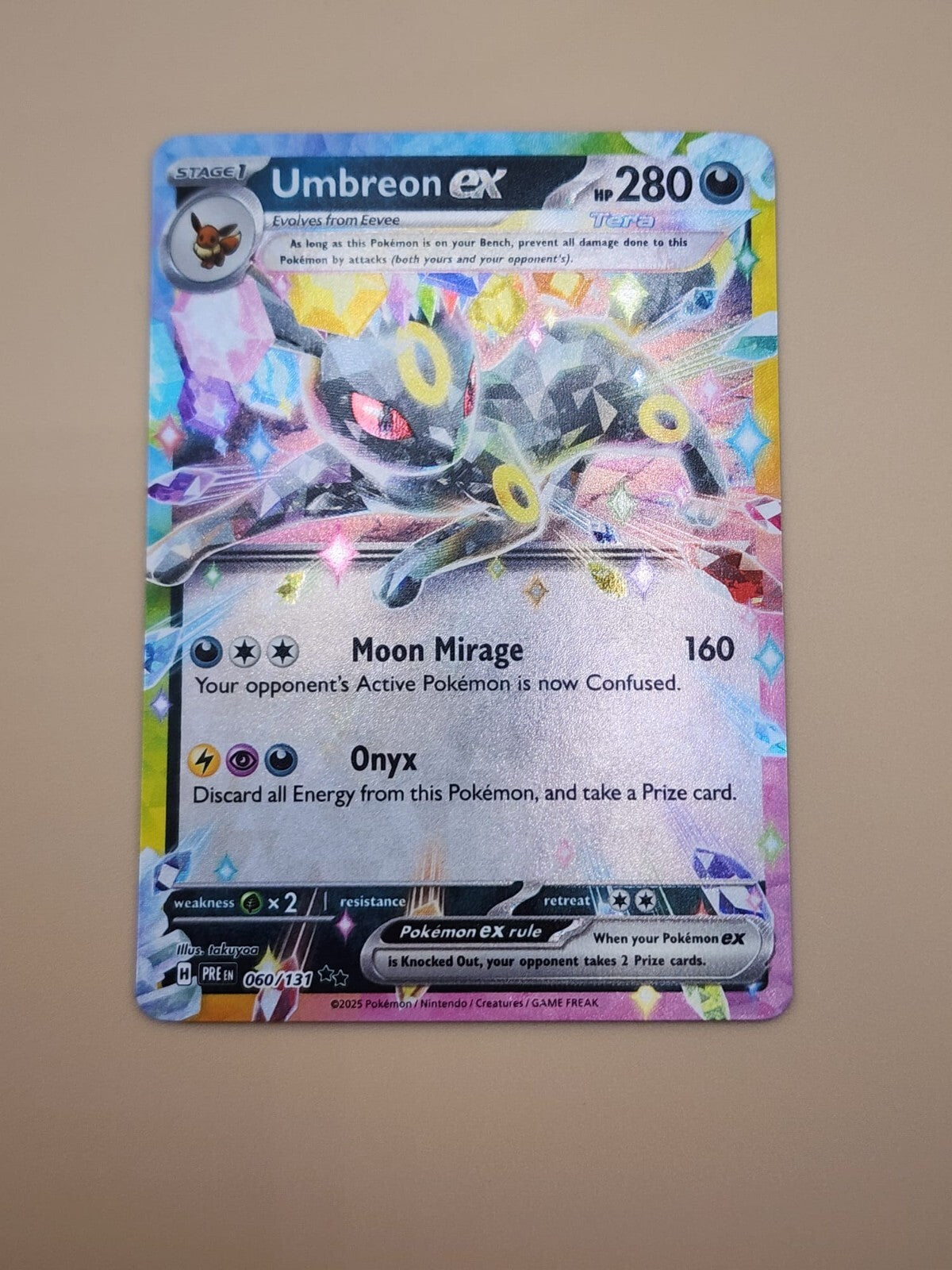 Umbreon ex 060/131 Prismatic Evolutions Holo NM ( Near Mint )