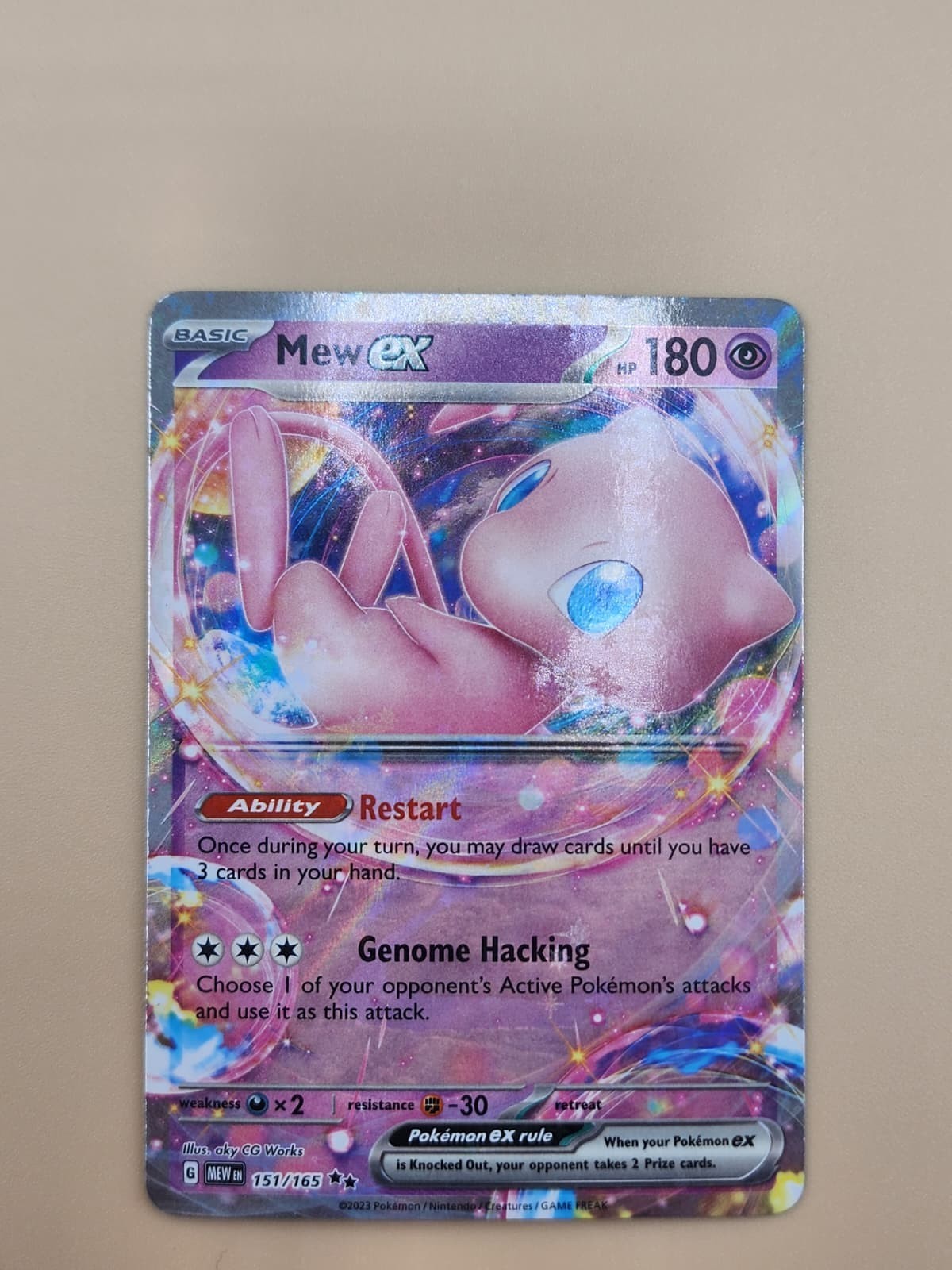 Mew ex 151/165 Sv: Scarlet & Violet 151 Holo Near Mint NM