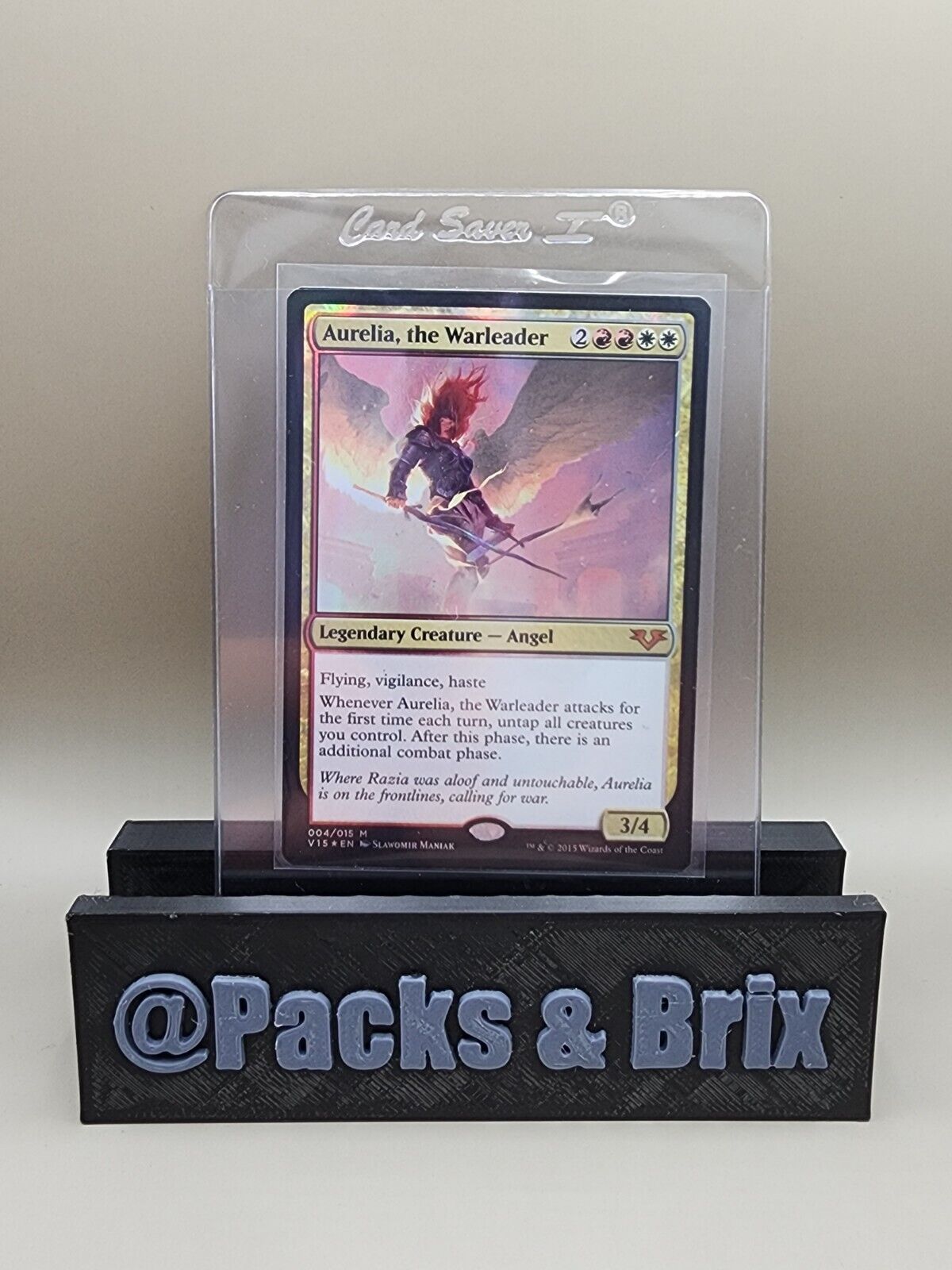 MTG Aurelia, the Warleader From the Vault: Angels 004/015 Foil Mythic