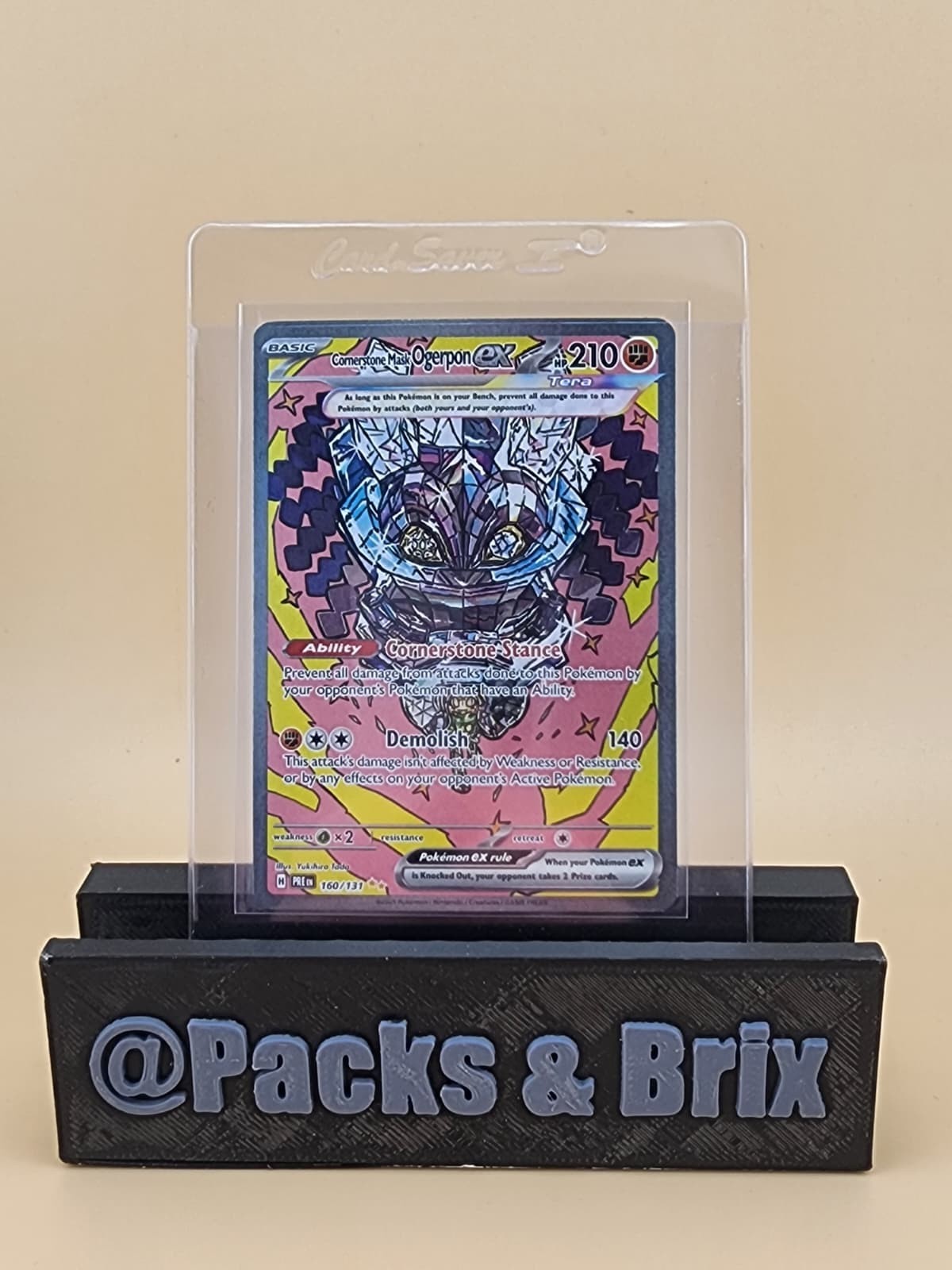 Cornerstone Mask Ogerpon ex 160/131 Sv: Prismatic Evolutions Holo Near Mint NM