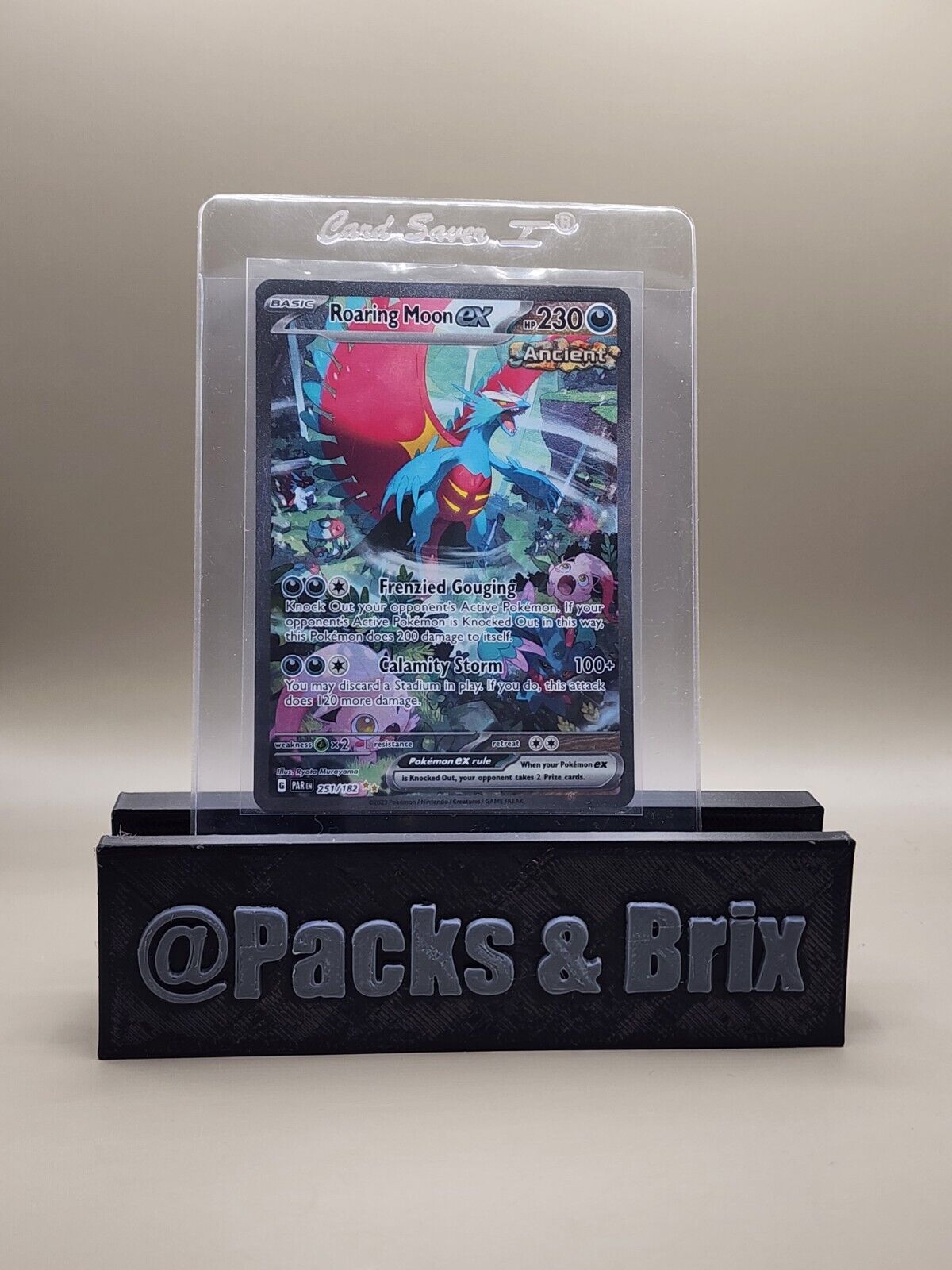 Pokémon TCG Roaring Moon ex Paradox Rift 251/182 Holo Special Illustration Rare